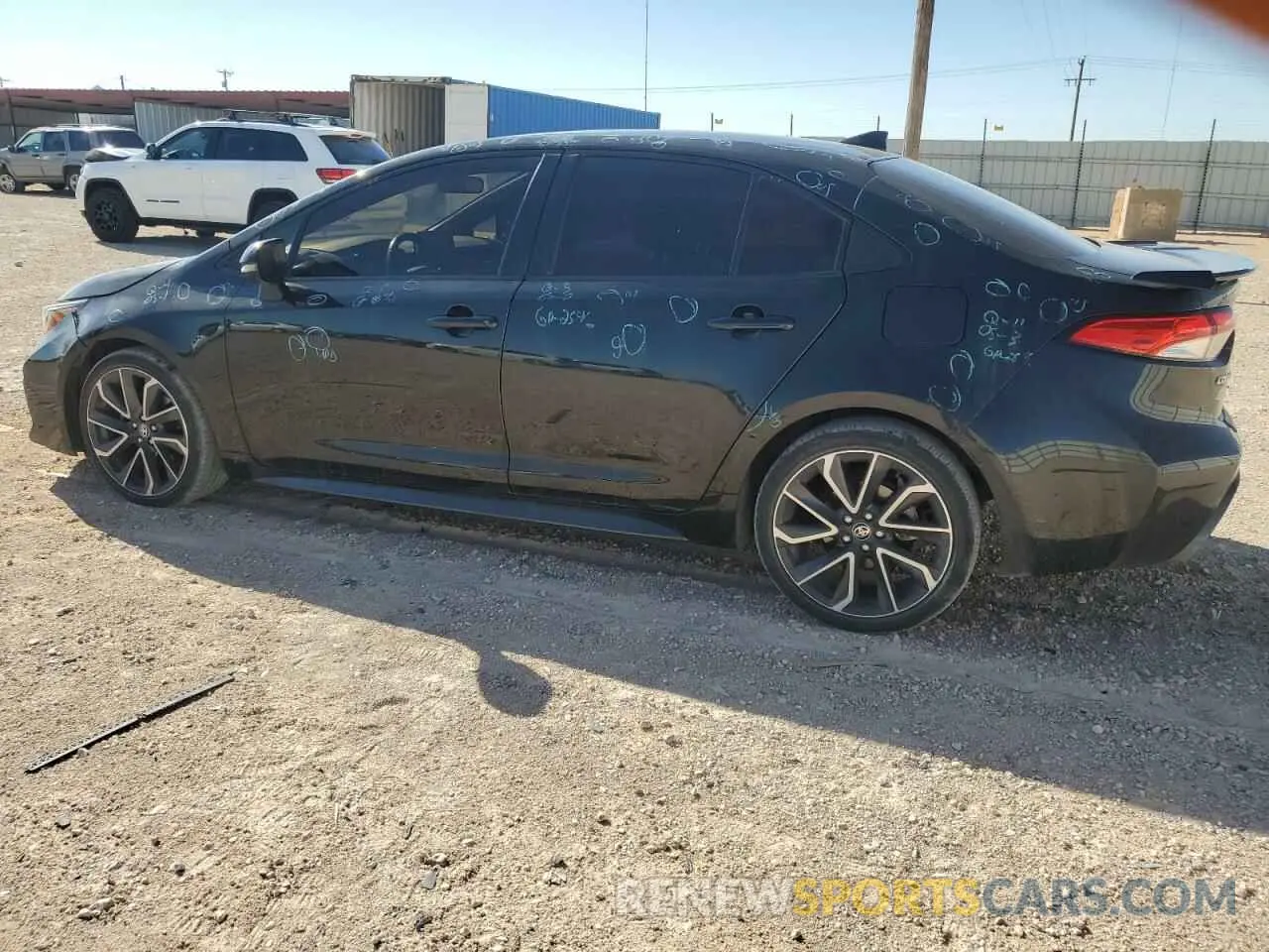 2 fotografías del automóvil dañado JTDS4MCE3MJ076274 TOYOTA COROLLA 2021