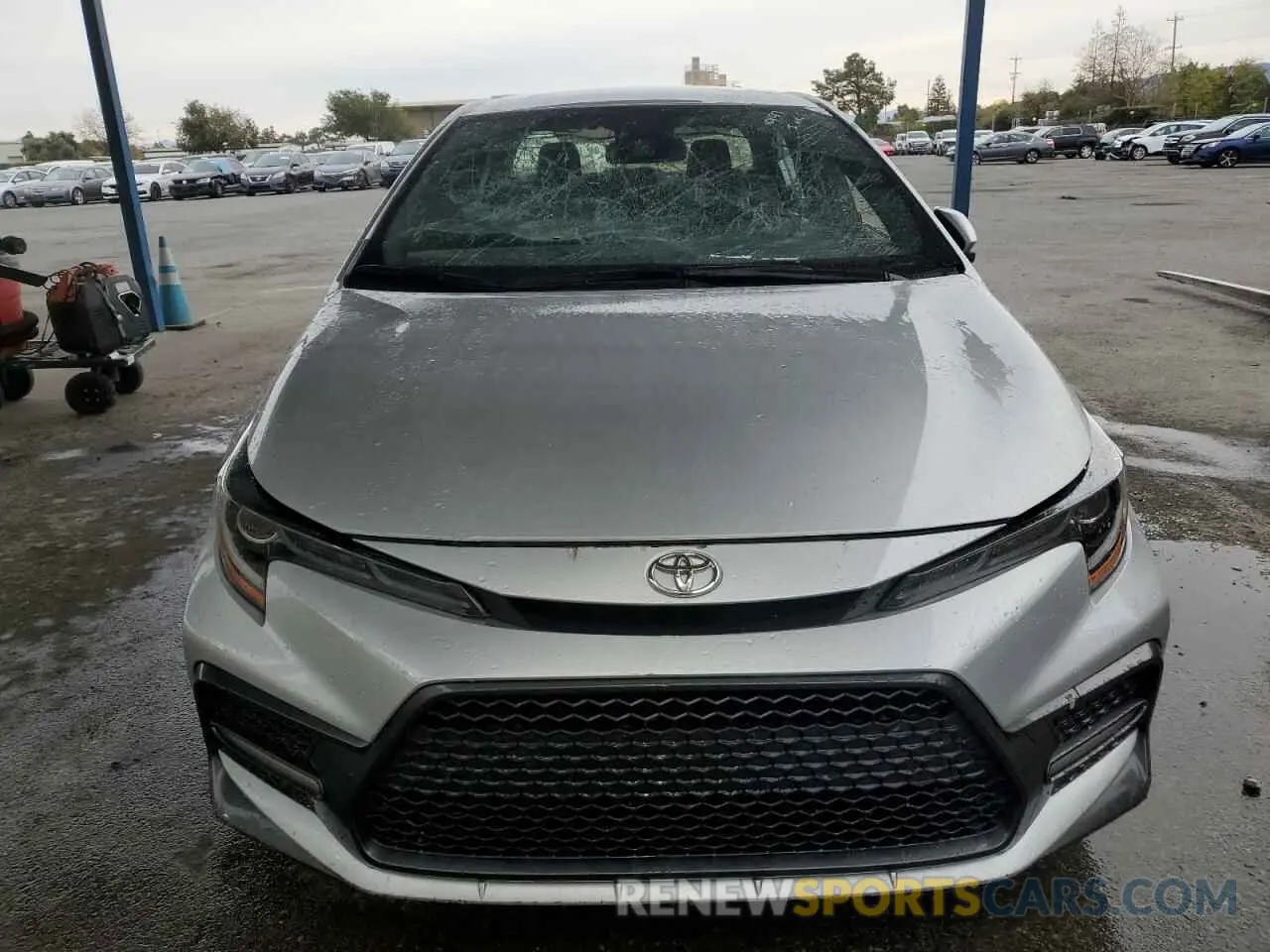 5 fotografías del automóvil dañado JTDS4MCE4MJ067826 TOYOTA COROLLA 2021