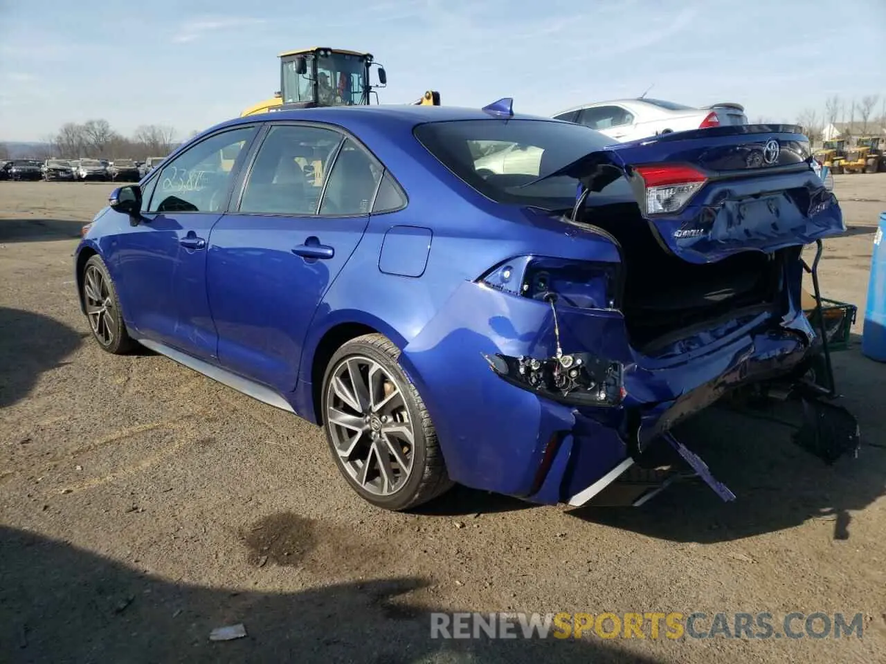 3 fotografías del automóvil dañado JTDS4MCE4MJ069463 TOYOTA COROLLA 2021