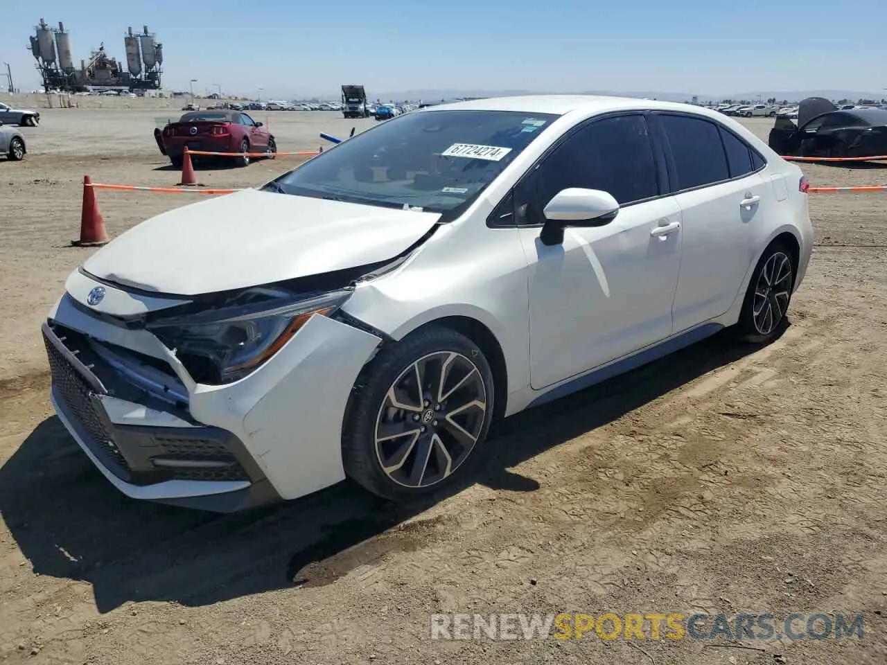 1 fotografías del automóvil dañado JTDS4MCE4MJ076235 TOYOTA COROLLA 2021
