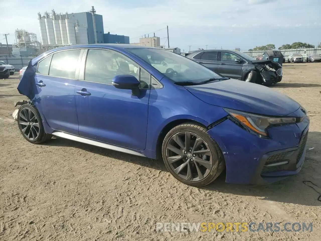 4 fotografías del automóvil dañado JTDS4MCE5MJ063347 TOYOTA COROLLA 2021