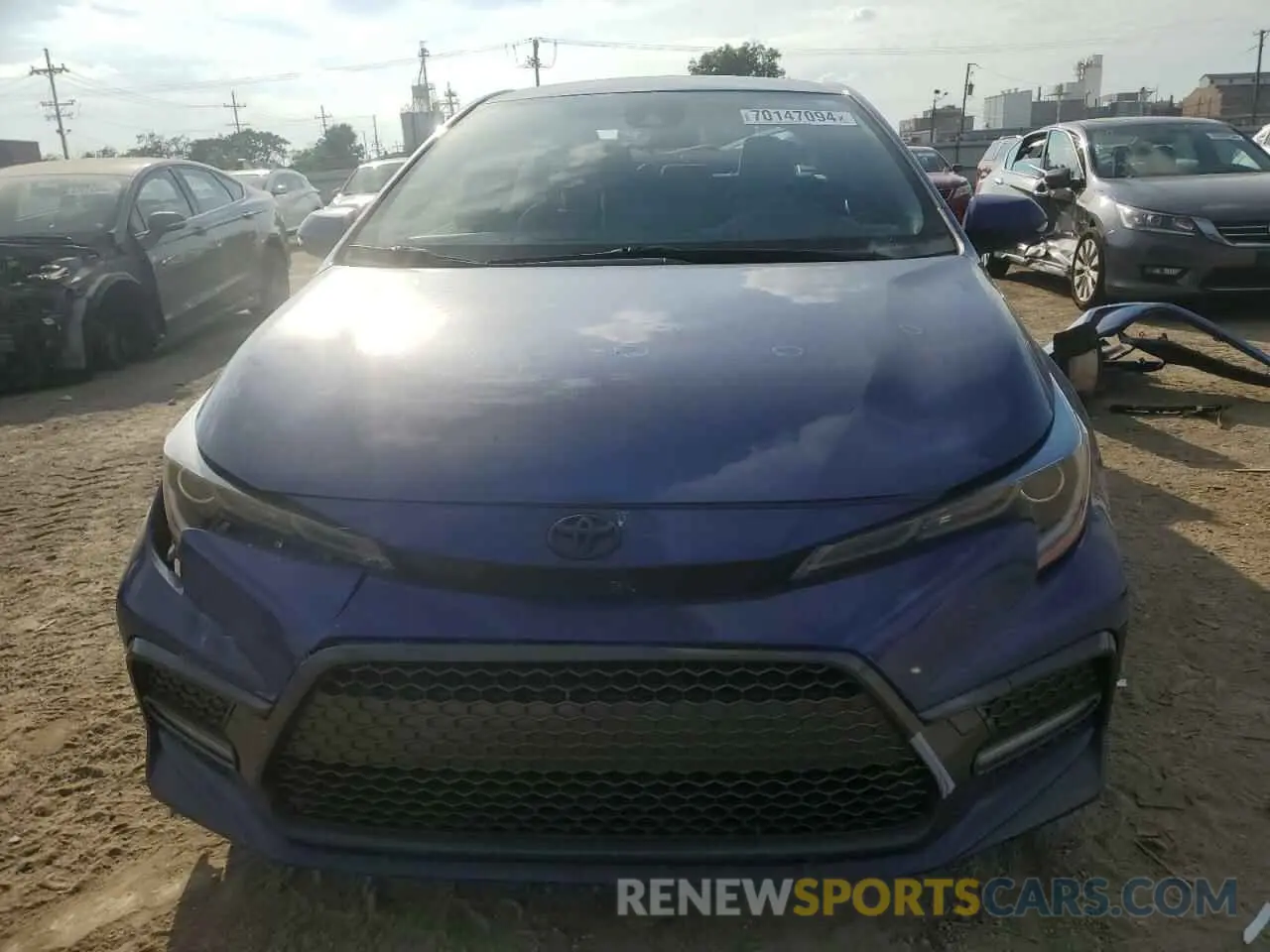 5 fotografías del automóvil dañado JTDS4MCE5MJ063347 TOYOTA COROLLA 2021