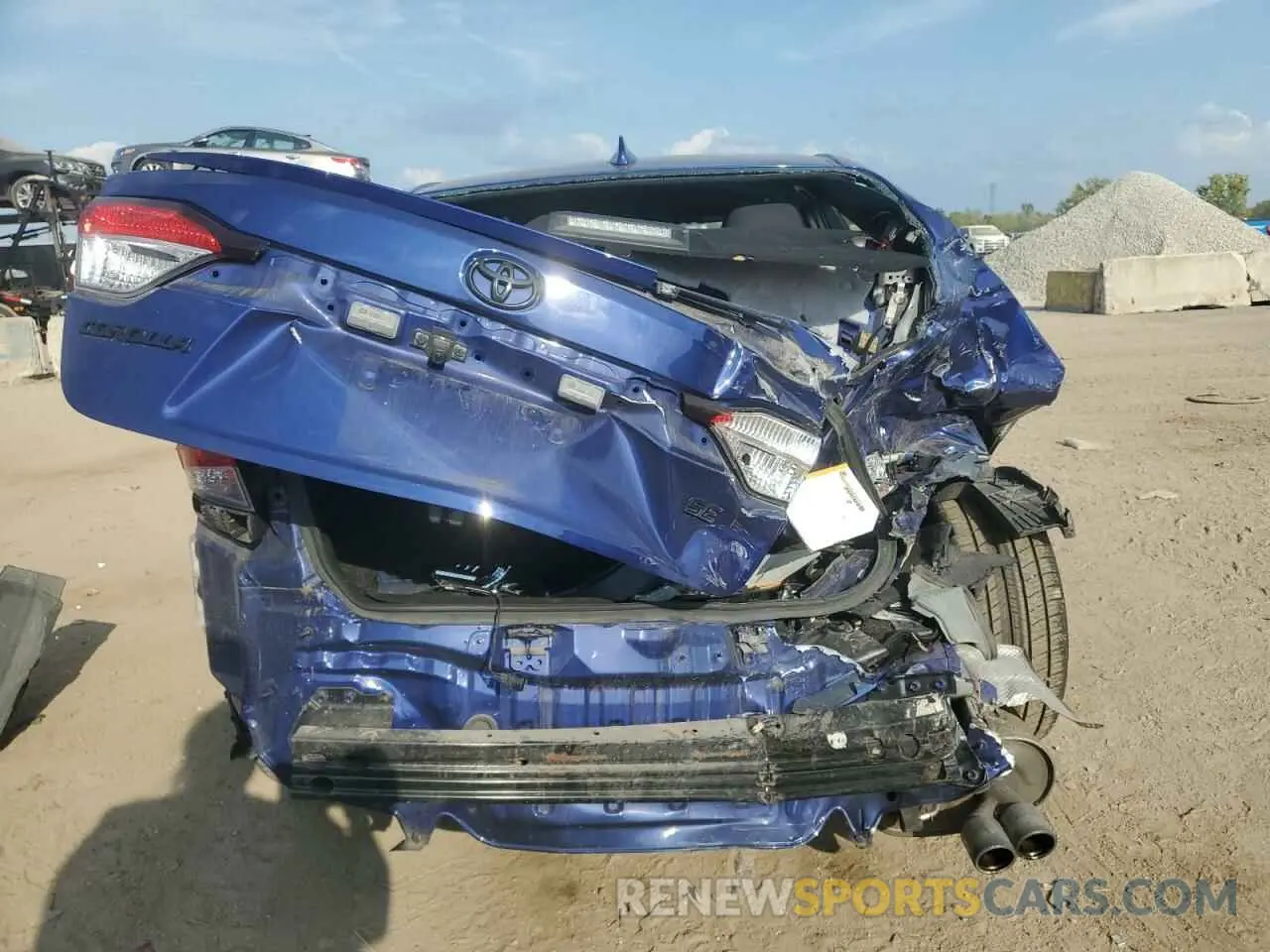 6 fotografías del automóvil dañado JTDS4MCE5MJ063347 TOYOTA COROLLA 2021
