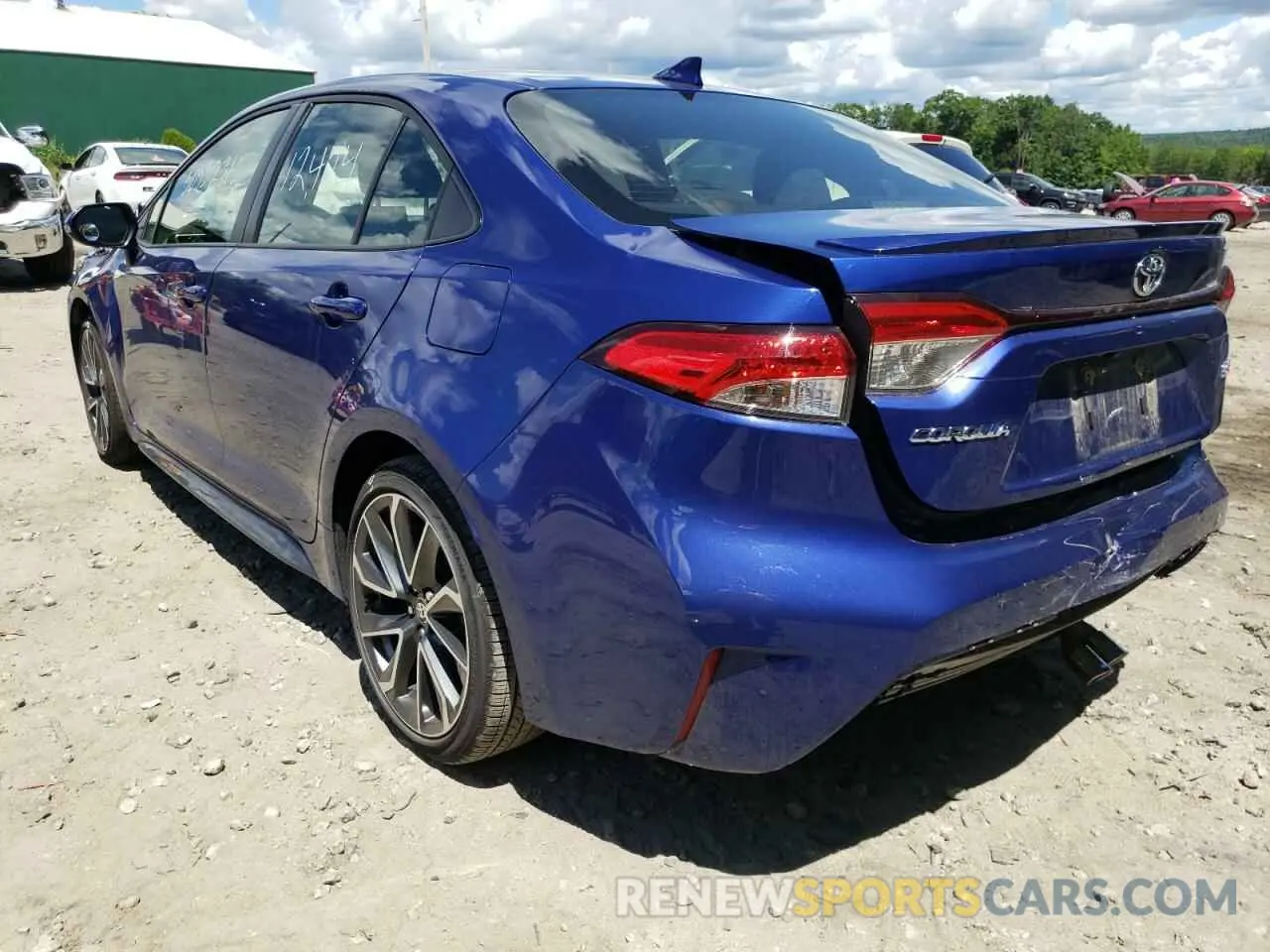 3 fotografías del automóvil dañado JTDS4MCE5MJ066586 TOYOTA COROLLA 2021