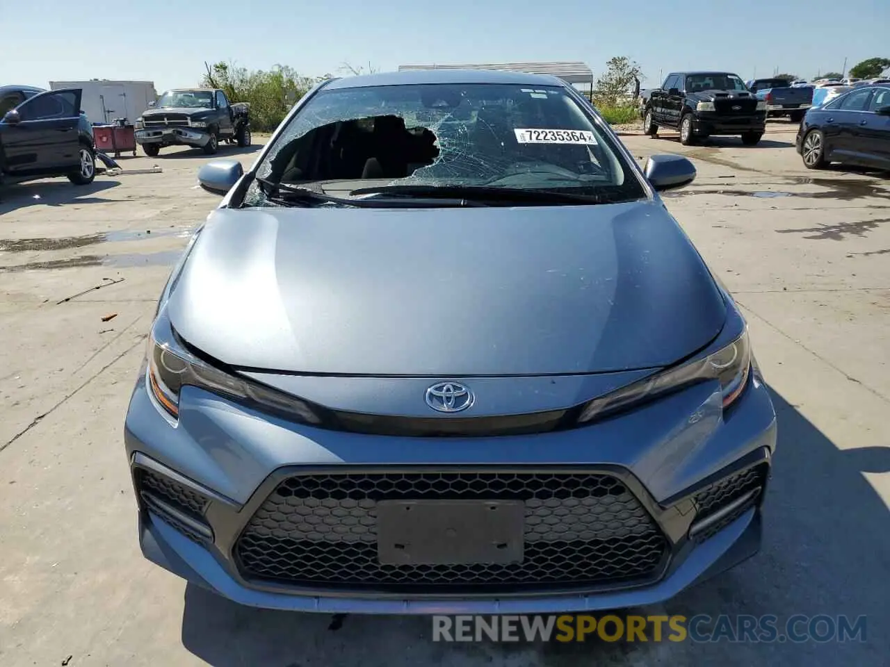 5 fotografías del automóvil dañado JTDS4MCE6MJ056259 TOYOTA COROLLA 2021