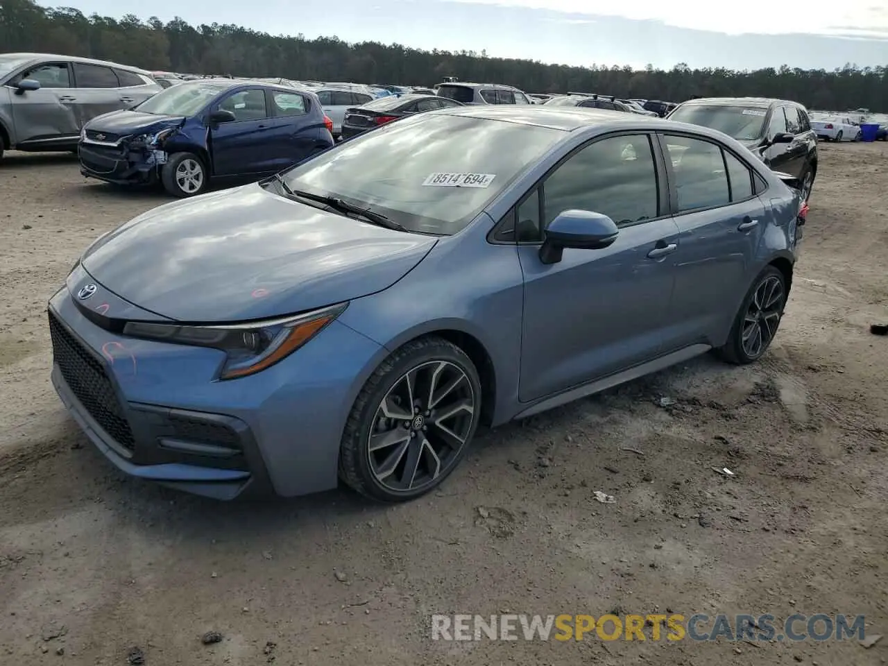 1 fotografías del automóvil dañado JTDS4MCE6MJ057413 TOYOTA COROLLA 2021