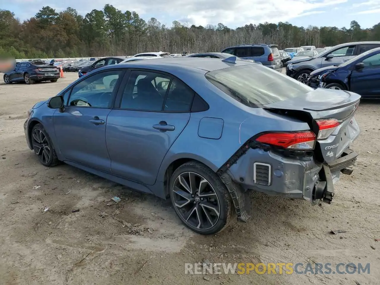 2 fotografías del automóvil dañado JTDS4MCE6MJ057413 TOYOTA COROLLA 2021