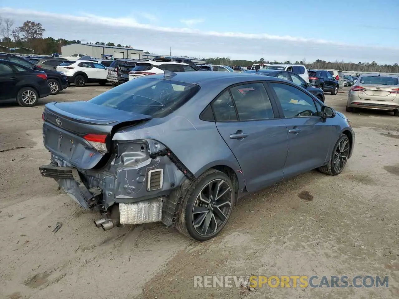3 fotografías del automóvil dañado JTDS4MCE6MJ057413 TOYOTA COROLLA 2021