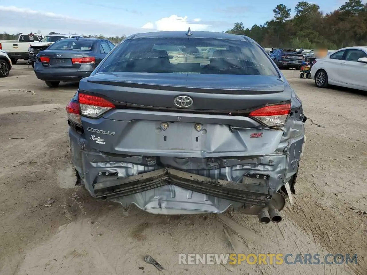 6 fotografías del automóvil dañado JTDS4MCE6MJ057413 TOYOTA COROLLA 2021
