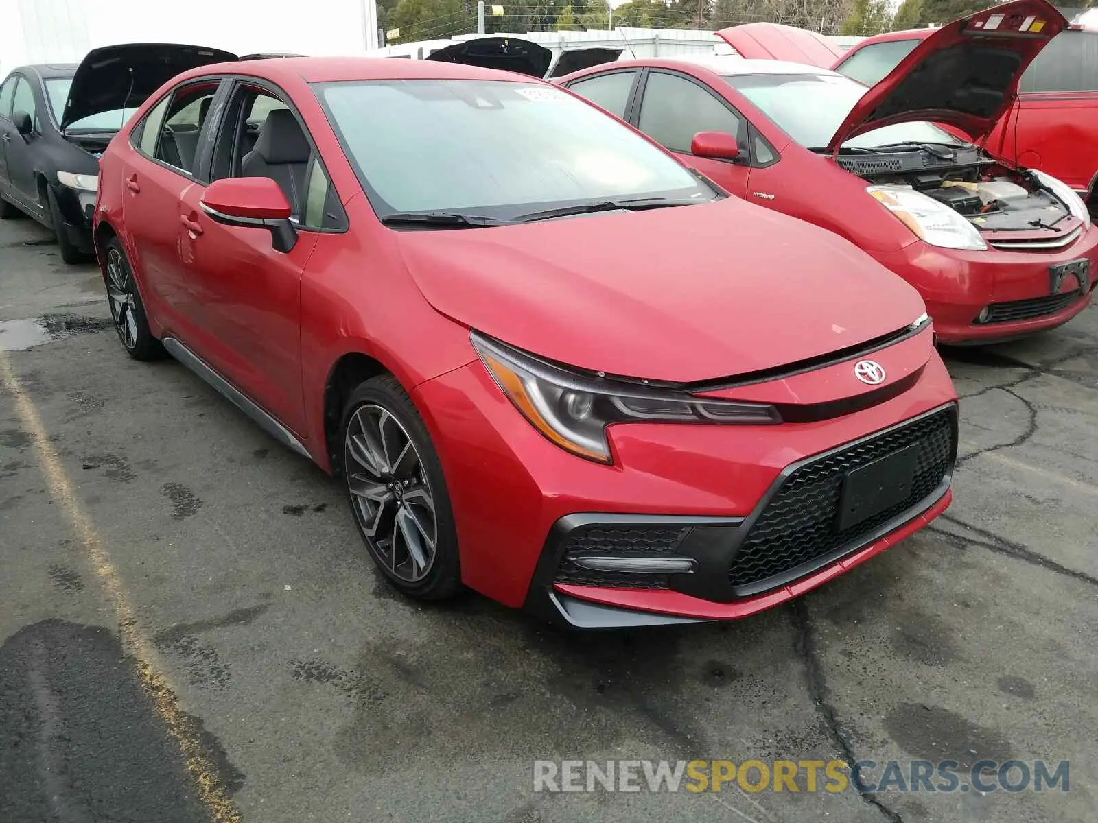 1 fotografías del automóvil dañado JTDS4MCE6MJ060537 TOYOTA COROLLA 2021