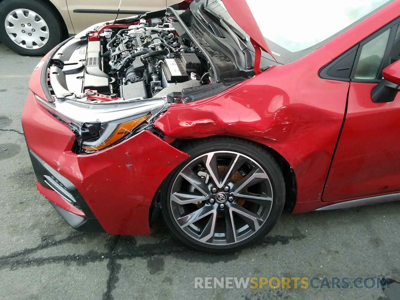 9 fotografías del automóvil dañado JTDS4MCE6MJ060537 TOYOTA COROLLA 2021