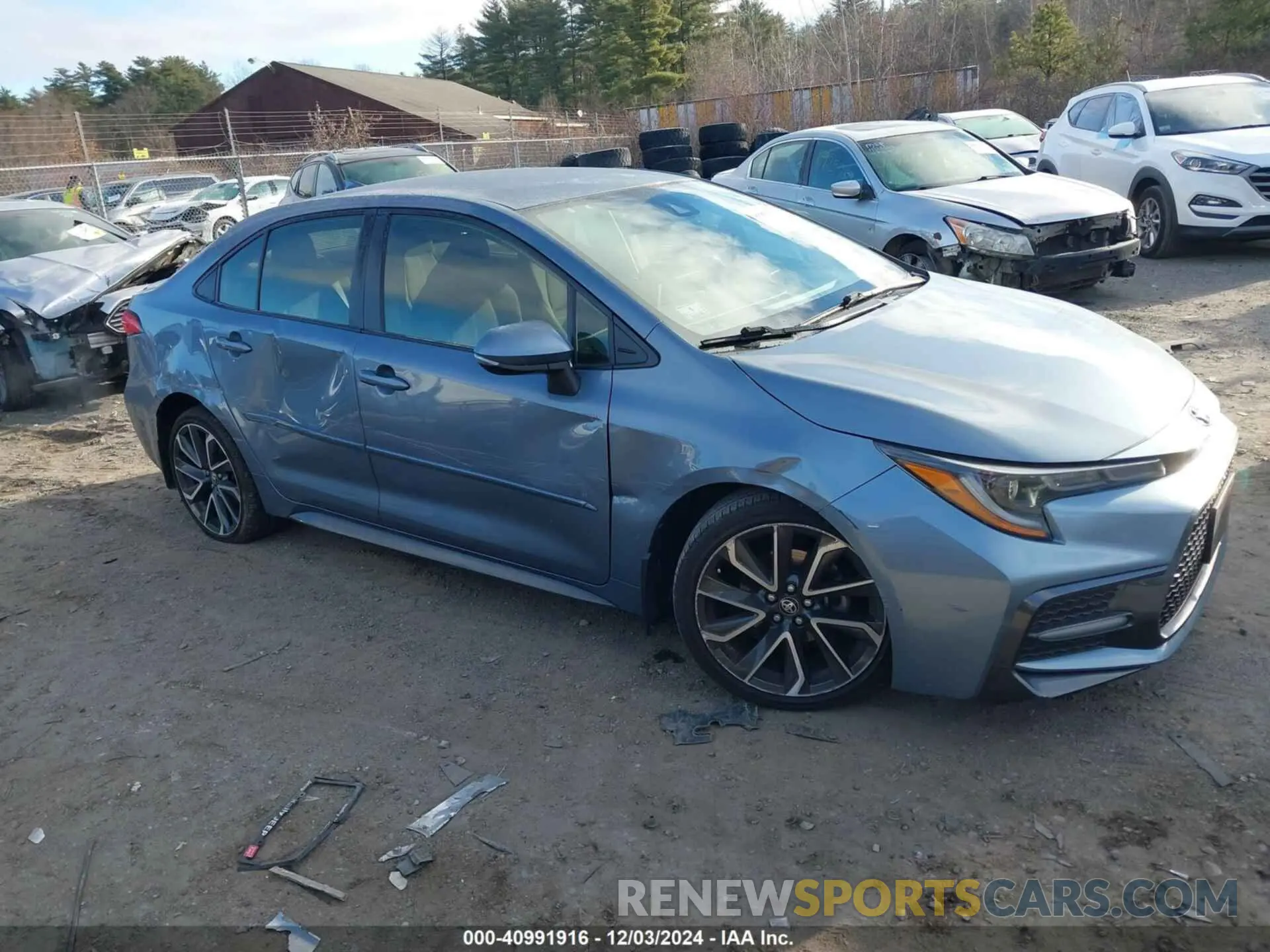 12 fotografías del automóvil dañado JTDS4MCE6MJ060554 TOYOTA COROLLA 2021
