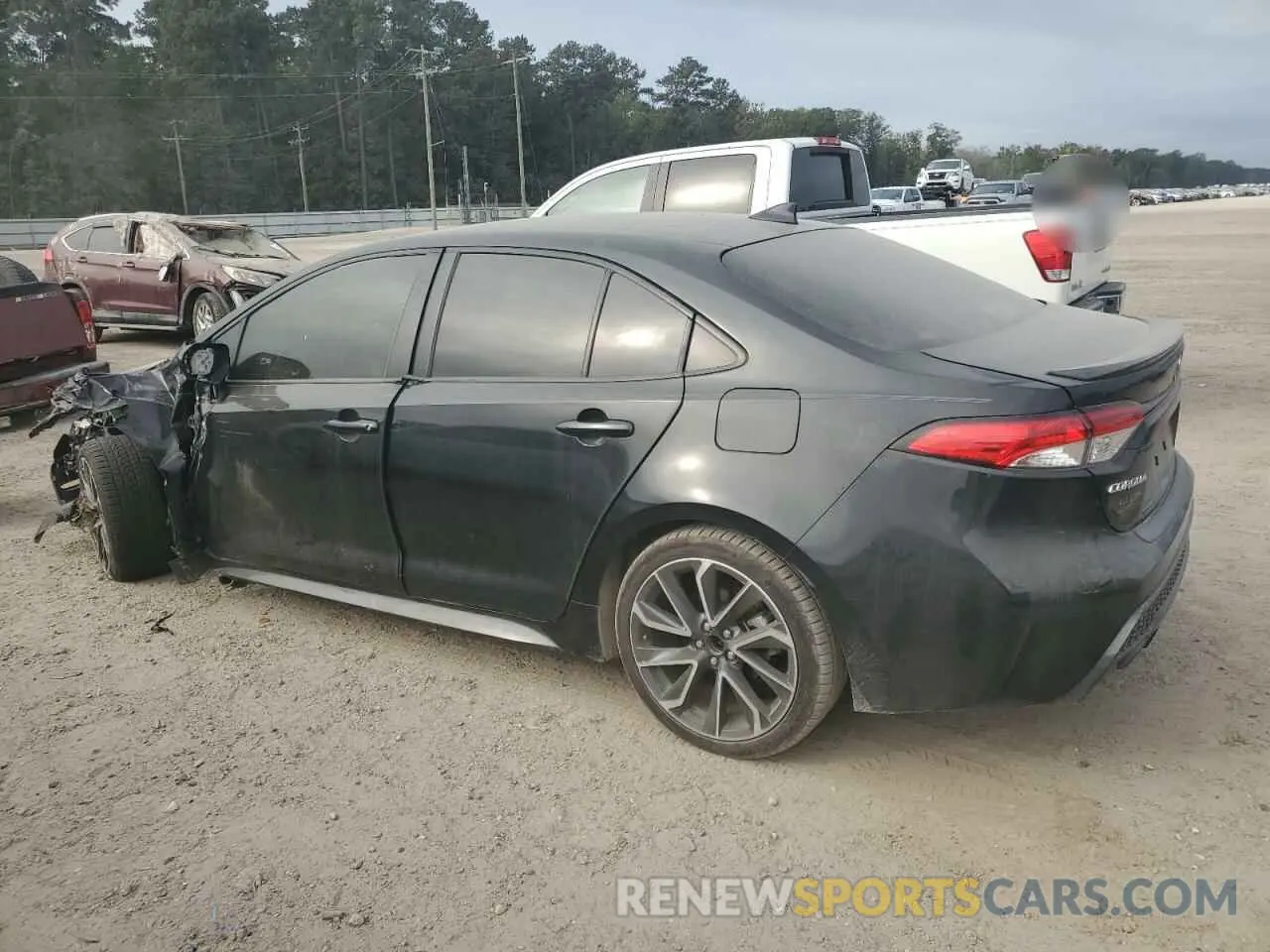 2 fotografías del automóvil dañado JTDS4MCE6MJ072803 TOYOTA COROLLA 2021