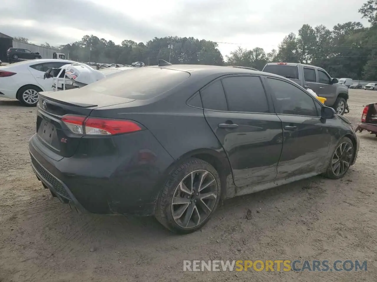 3 fotografías del automóvil dañado JTDS4MCE6MJ072803 TOYOTA COROLLA 2021