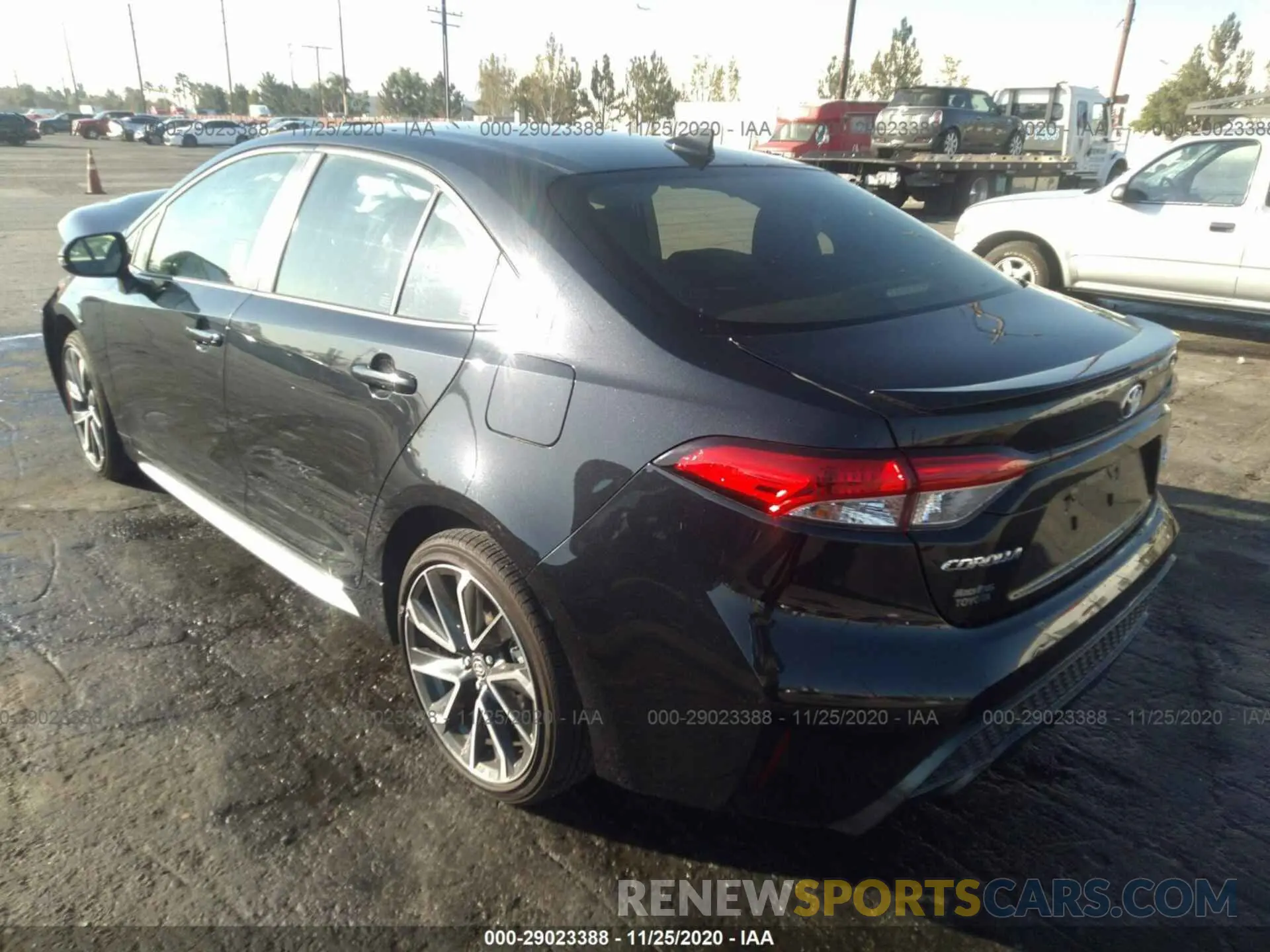 3 fotografías del automóvil dañado JTDS4MCE7MJ053855 TOYOTA COROLLA 2021