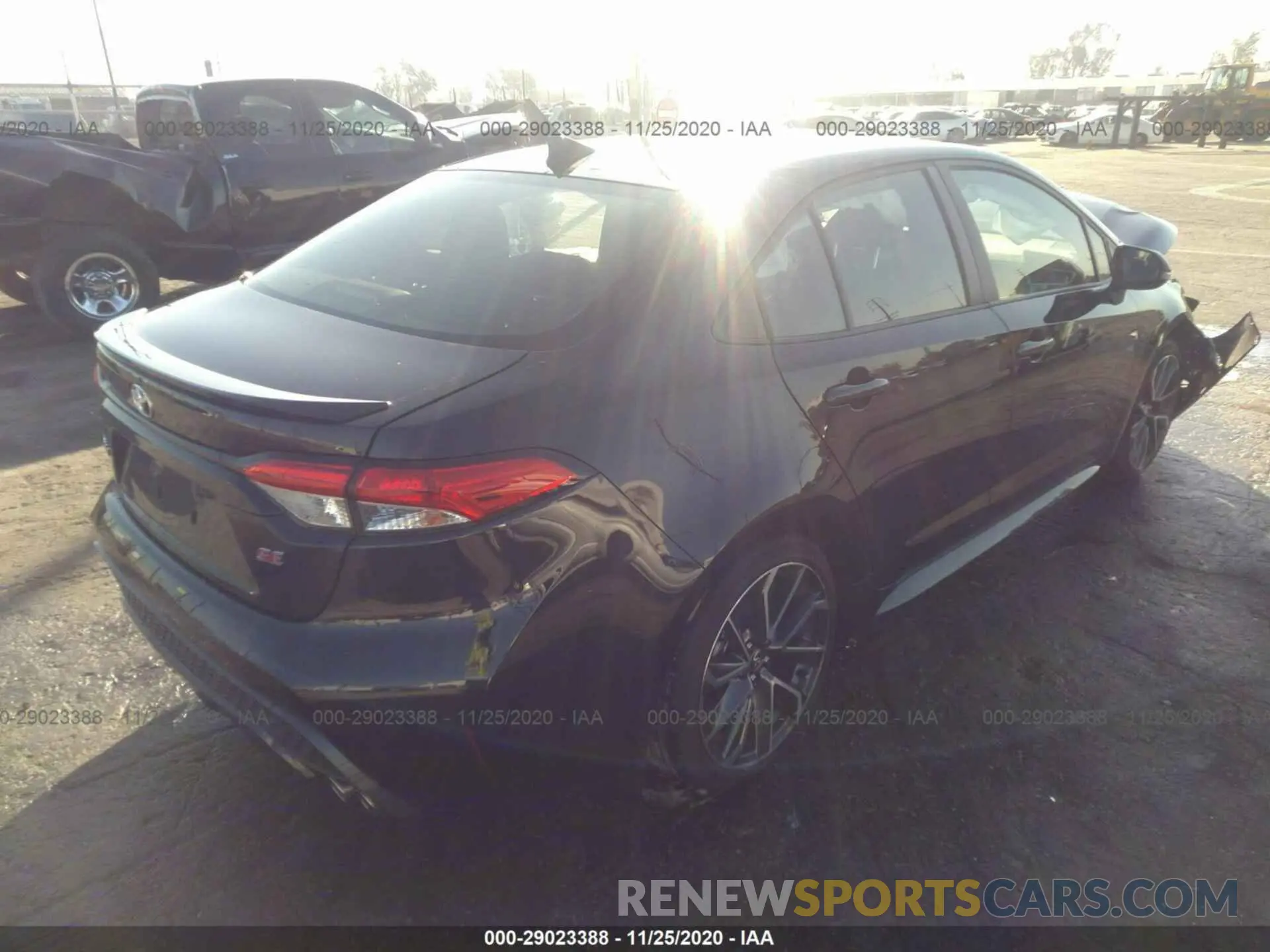 4 fotografías del automóvil dañado JTDS4MCE7MJ053855 TOYOTA COROLLA 2021