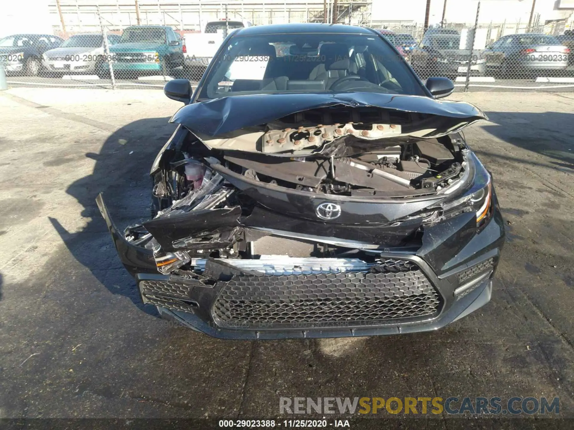 6 fotografías del automóvil dañado JTDS4MCE7MJ053855 TOYOTA COROLLA 2021