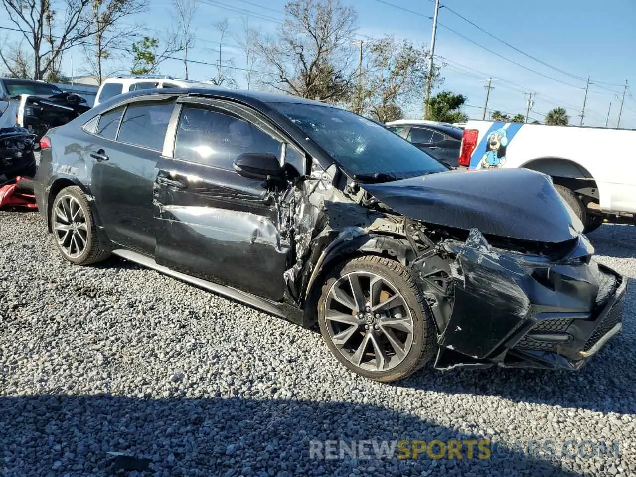 4 fotografías del automóvil dañado JTDS4MCE7MJ056514 TOYOTA COROLLA 2021