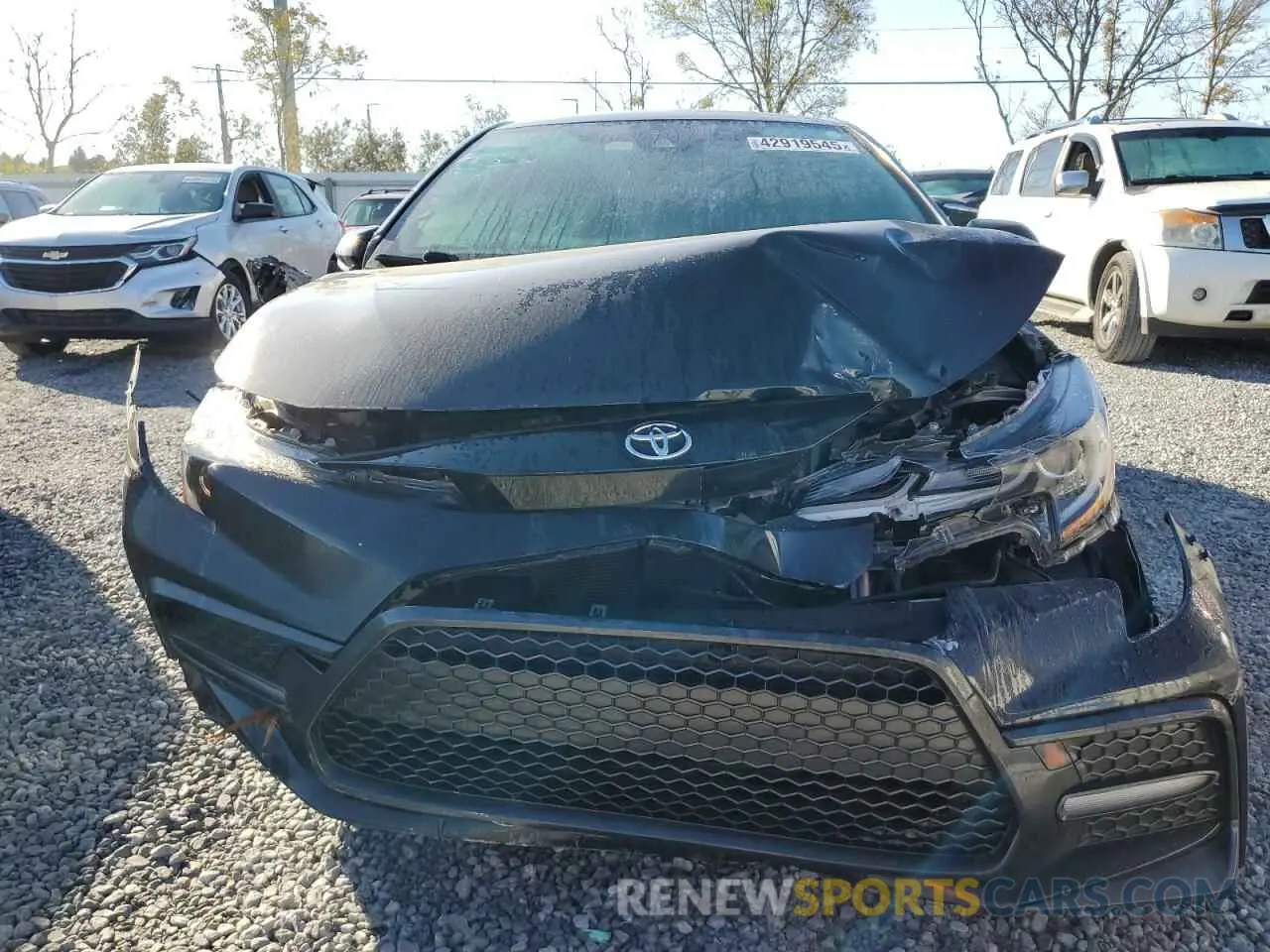 5 fotografías del automóvil dañado JTDS4MCE7MJ056514 TOYOTA COROLLA 2021