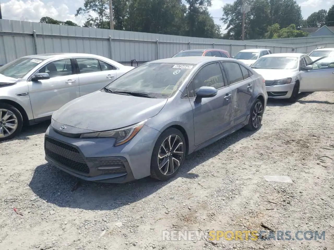 2 fotografías del automóvil dañado JTDS4MCE7MJ059087 TOYOTA COROLLA 2021