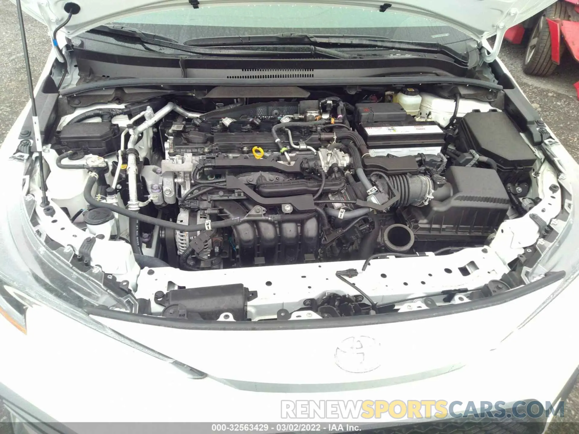 10 fotografías del automóvil dañado JTDS4MCE7MJ063916 TOYOTA COROLLA 2021