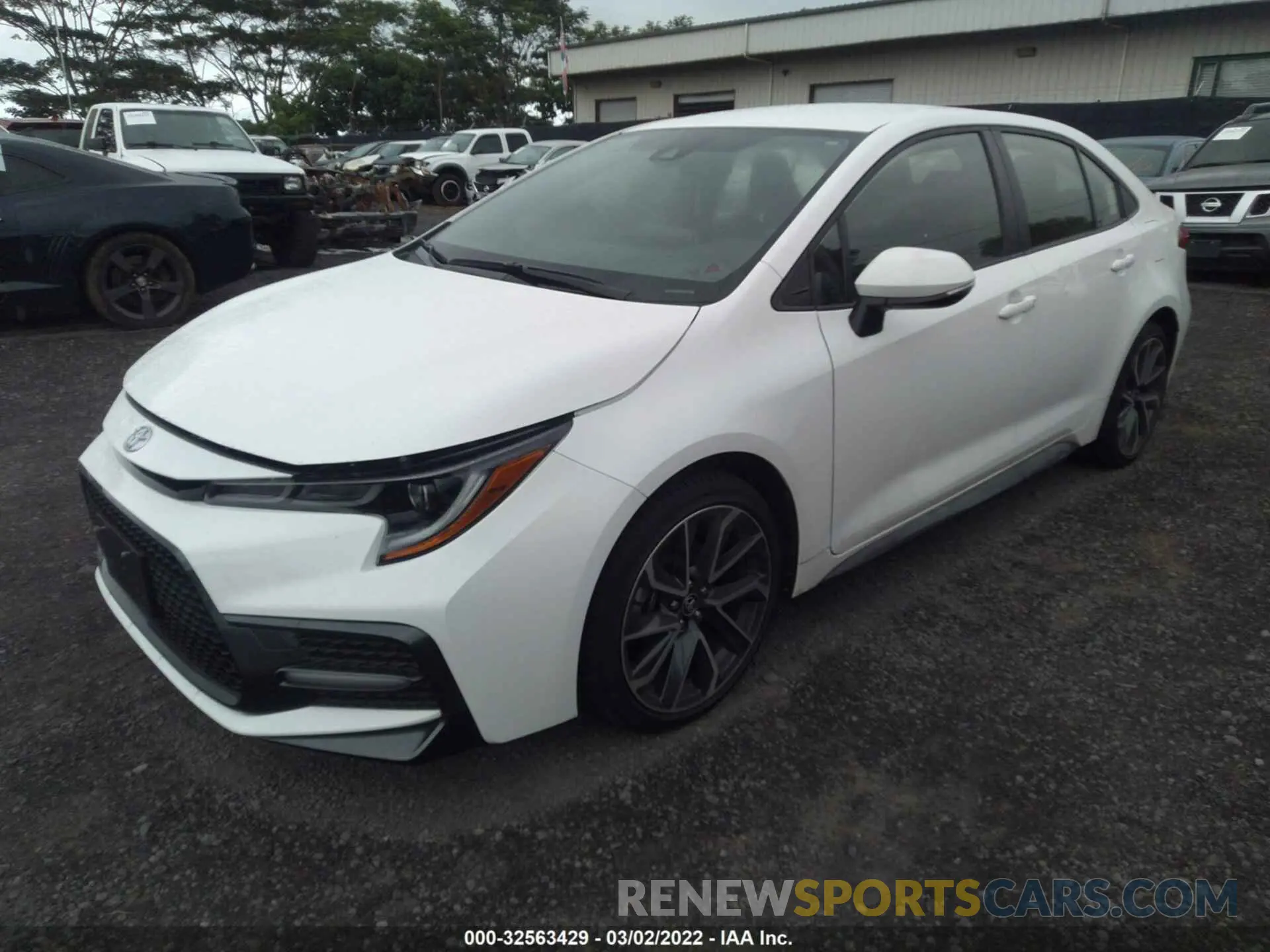 2 fotografías del automóvil dañado JTDS4MCE7MJ063916 TOYOTA COROLLA 2021