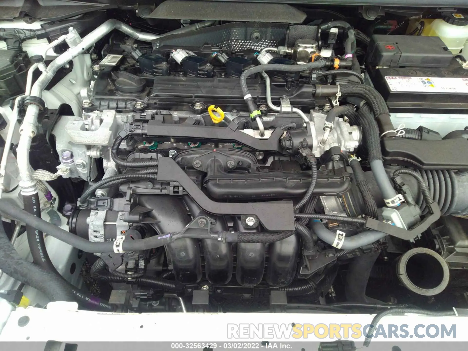 6 fotografías del automóvil dañado JTDS4MCE7MJ063916 TOYOTA COROLLA 2021