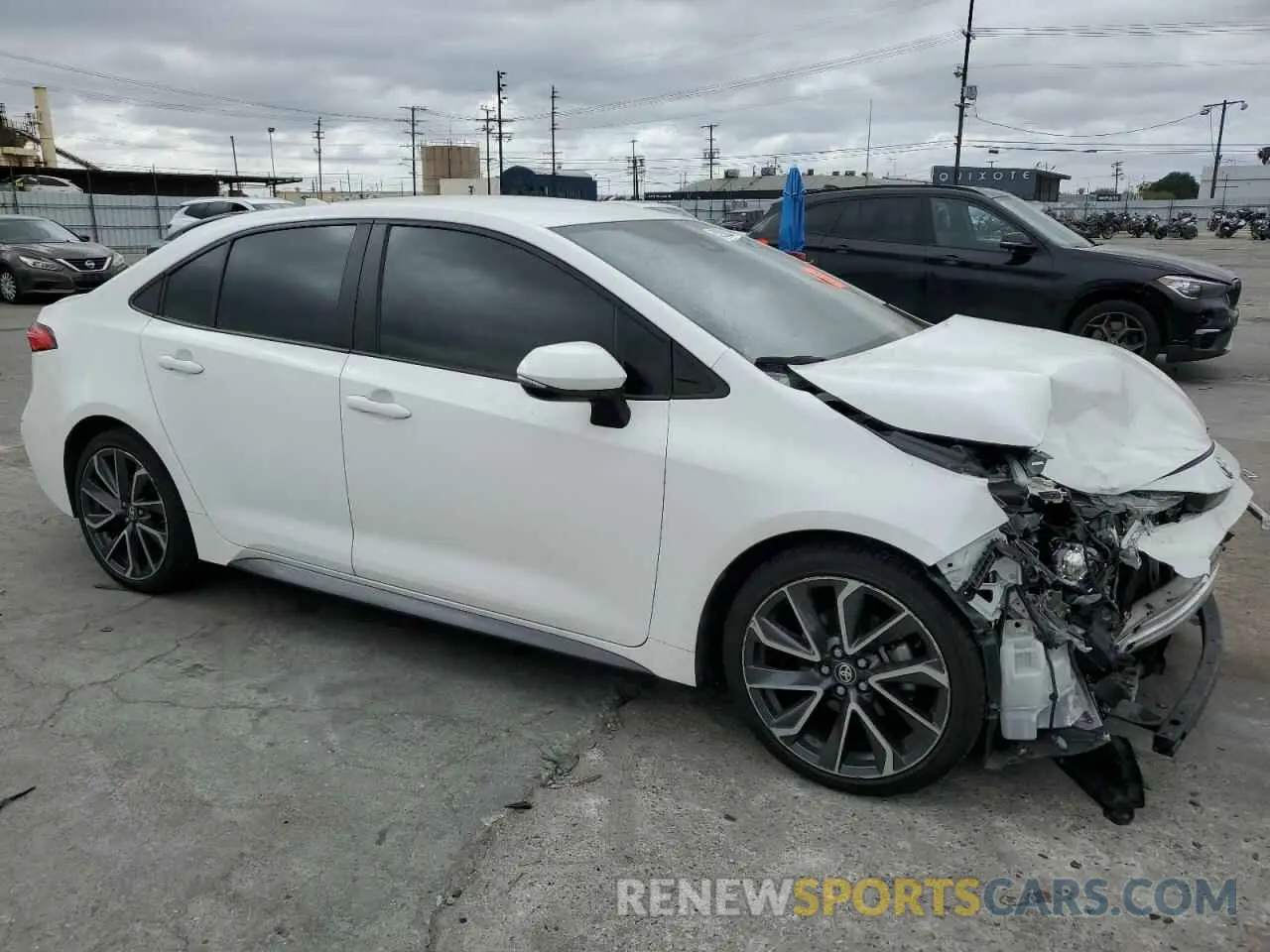 4 fotografías del automóvil dañado JTDS4MCE8MJ065366 TOYOTA COROLLA 2021