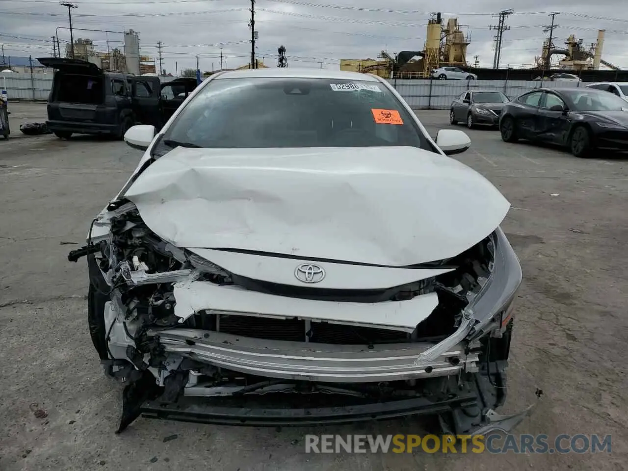 5 fotografías del automóvil dañado JTDS4MCE8MJ065366 TOYOTA COROLLA 2021