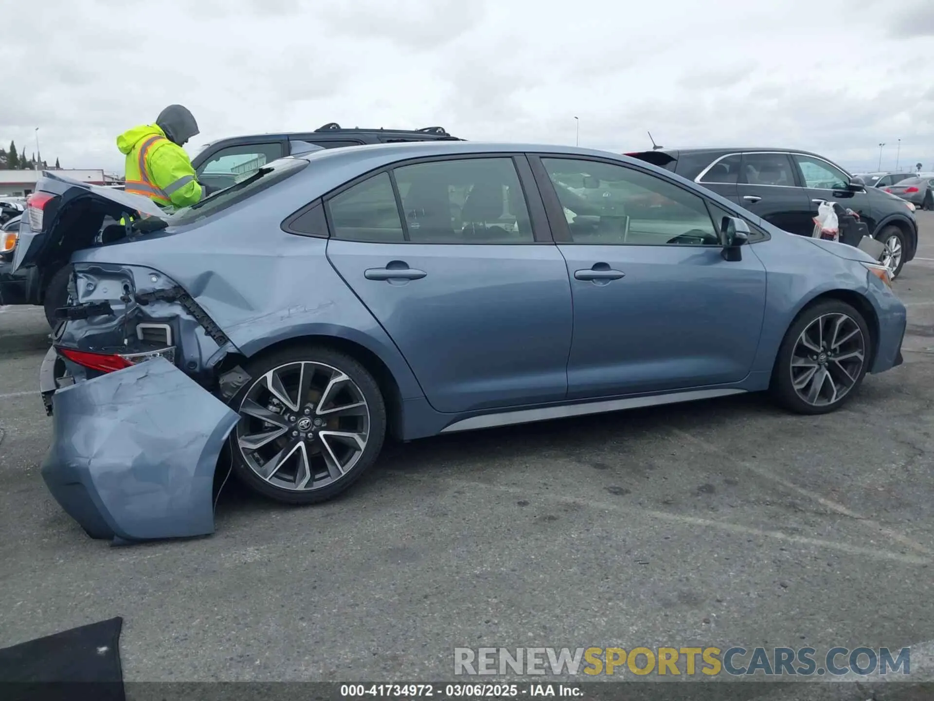 13 fotografías del automóvil dañado JTDS4MCE8MJ065982 TOYOTA COROLLA 2021