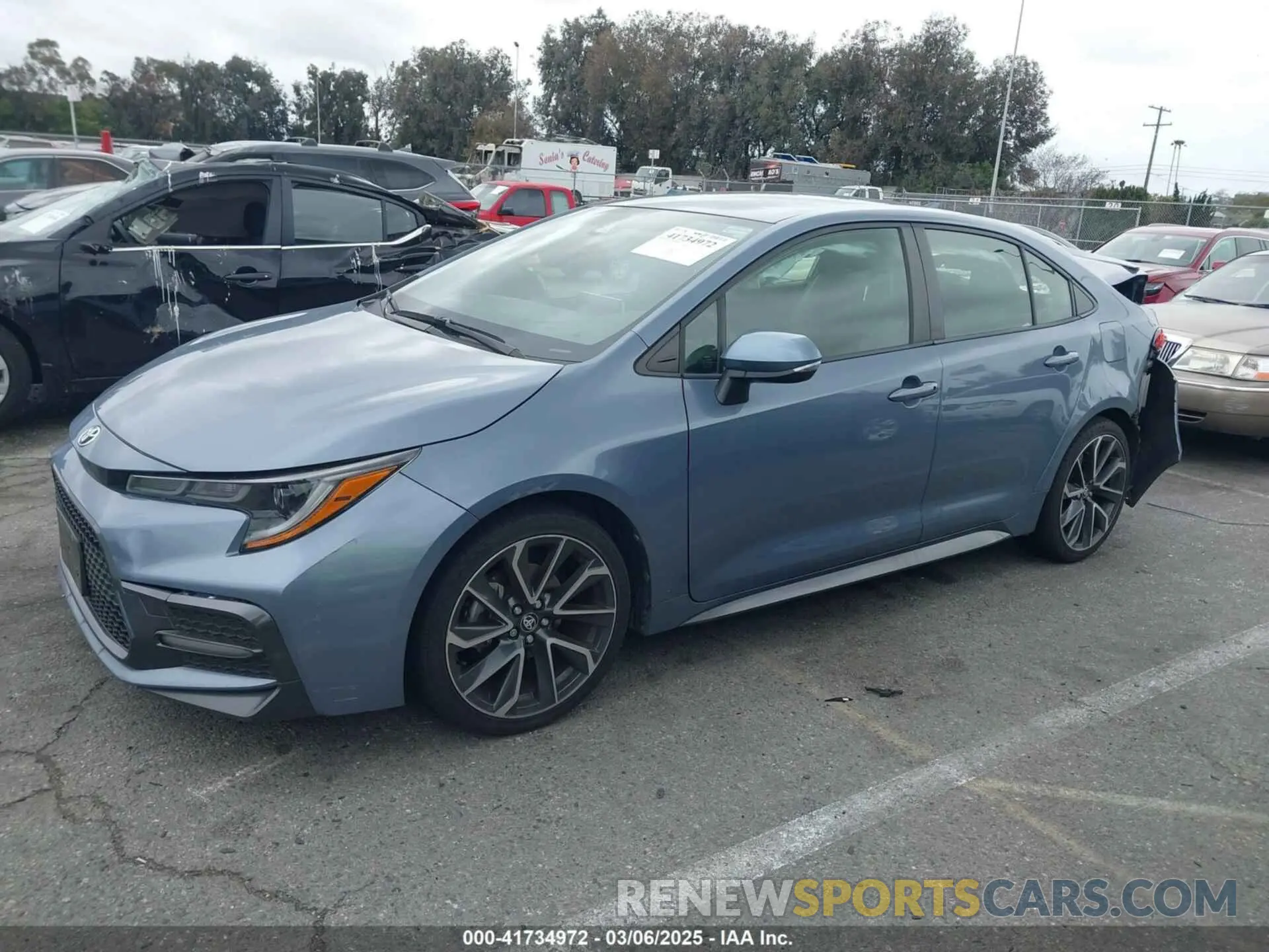 14 fotografías del automóvil dañado JTDS4MCE8MJ065982 TOYOTA COROLLA 2021