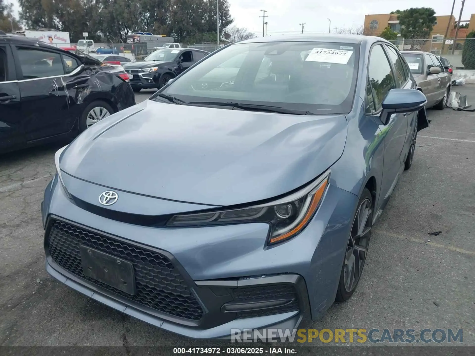 2 fotografías del automóvil dañado JTDS4MCE8MJ065982 TOYOTA COROLLA 2021