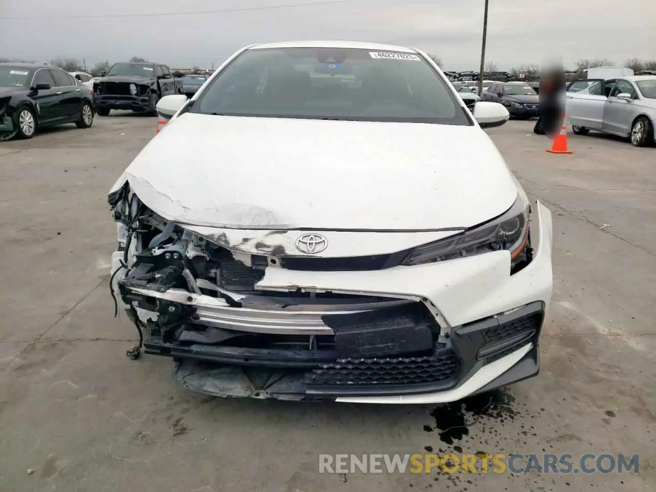 5 fotografías del automóvil dañado JTDS4MCE9MJ055607 TOYOTA COROLLA 2021