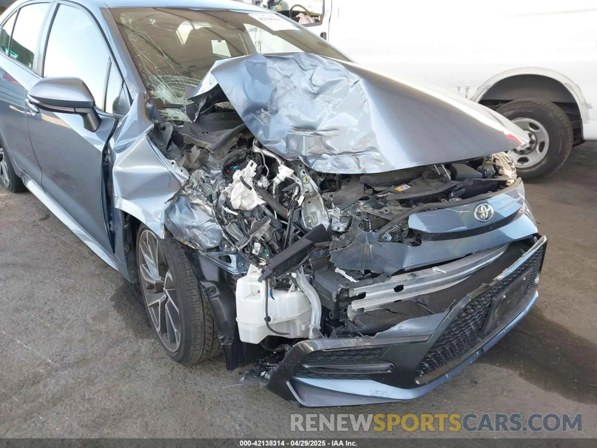 6 fotografías del automóvil dañado JTDS4MCE9MJ064310 TOYOTA COROLLA 2021