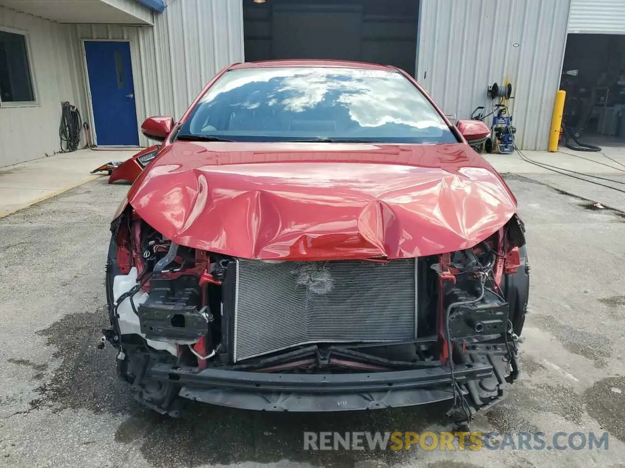 5 fotografías del automóvil dañado JTDS4MCE9MJ069006 TOYOTA COROLLA 2021