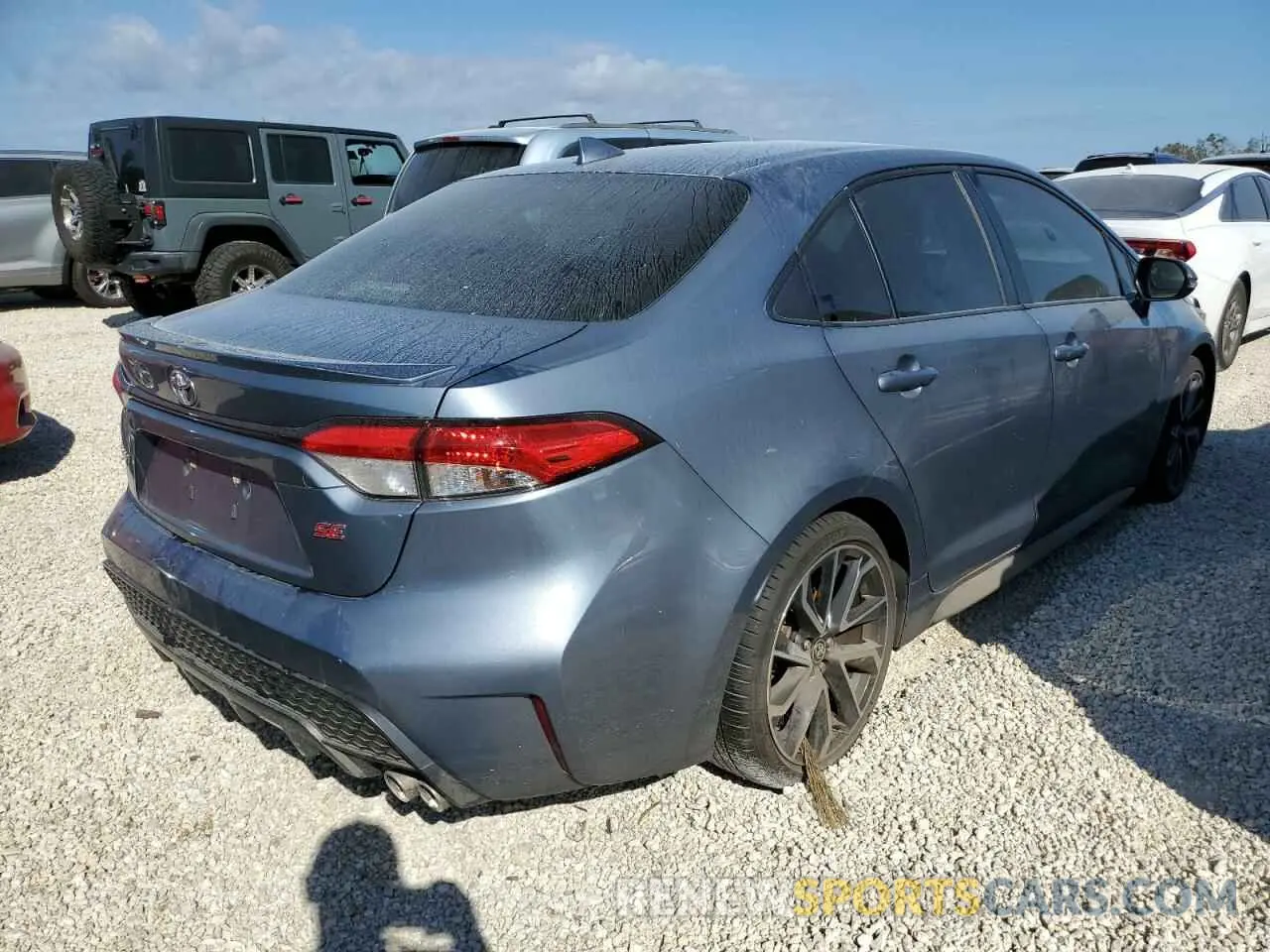 4 fotografías del automóvil dañado JTDS4MCE9MJ075369 TOYOTA COROLLA 2021