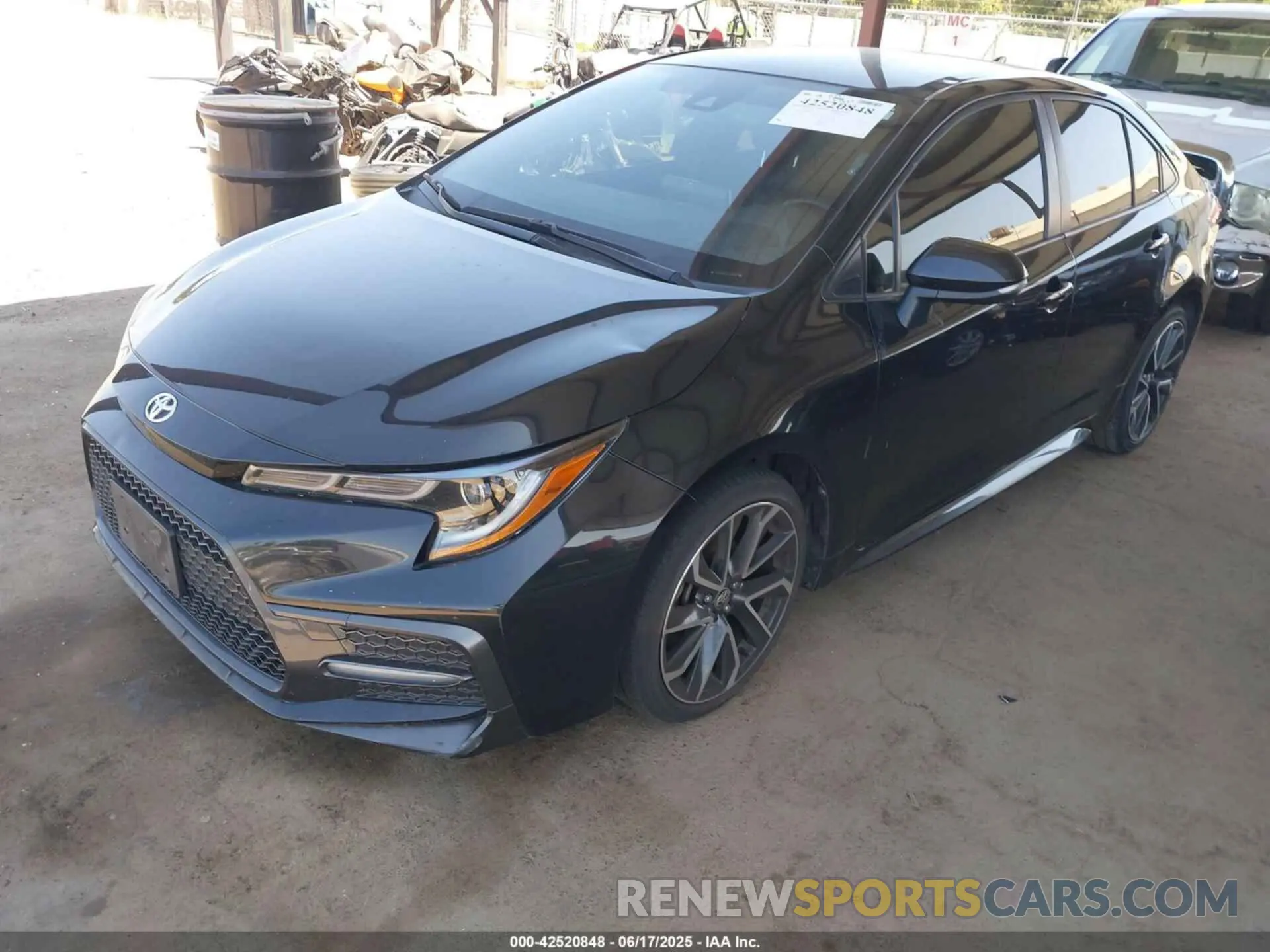 2 fotografías del automóvil dañado JTDS4MCE9MJ079731 TOYOTA COROLLA 2021