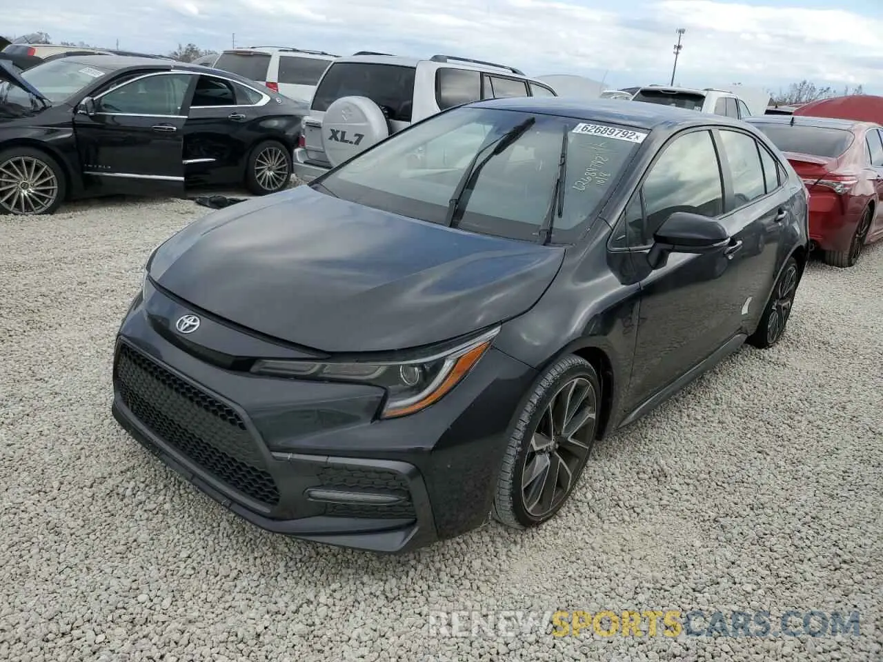 2 fotografías del automóvil dañado JTDS4MCEXMJ057561 TOYOTA COROLLA 2021