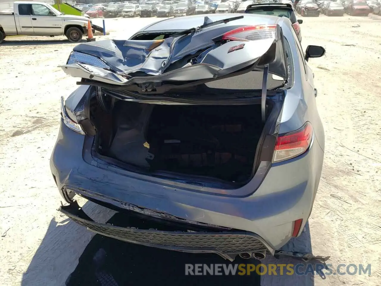 9 fotografías del automóvil dañado JTDS4MCEXMJ075672 TOYOTA COROLLA 2021