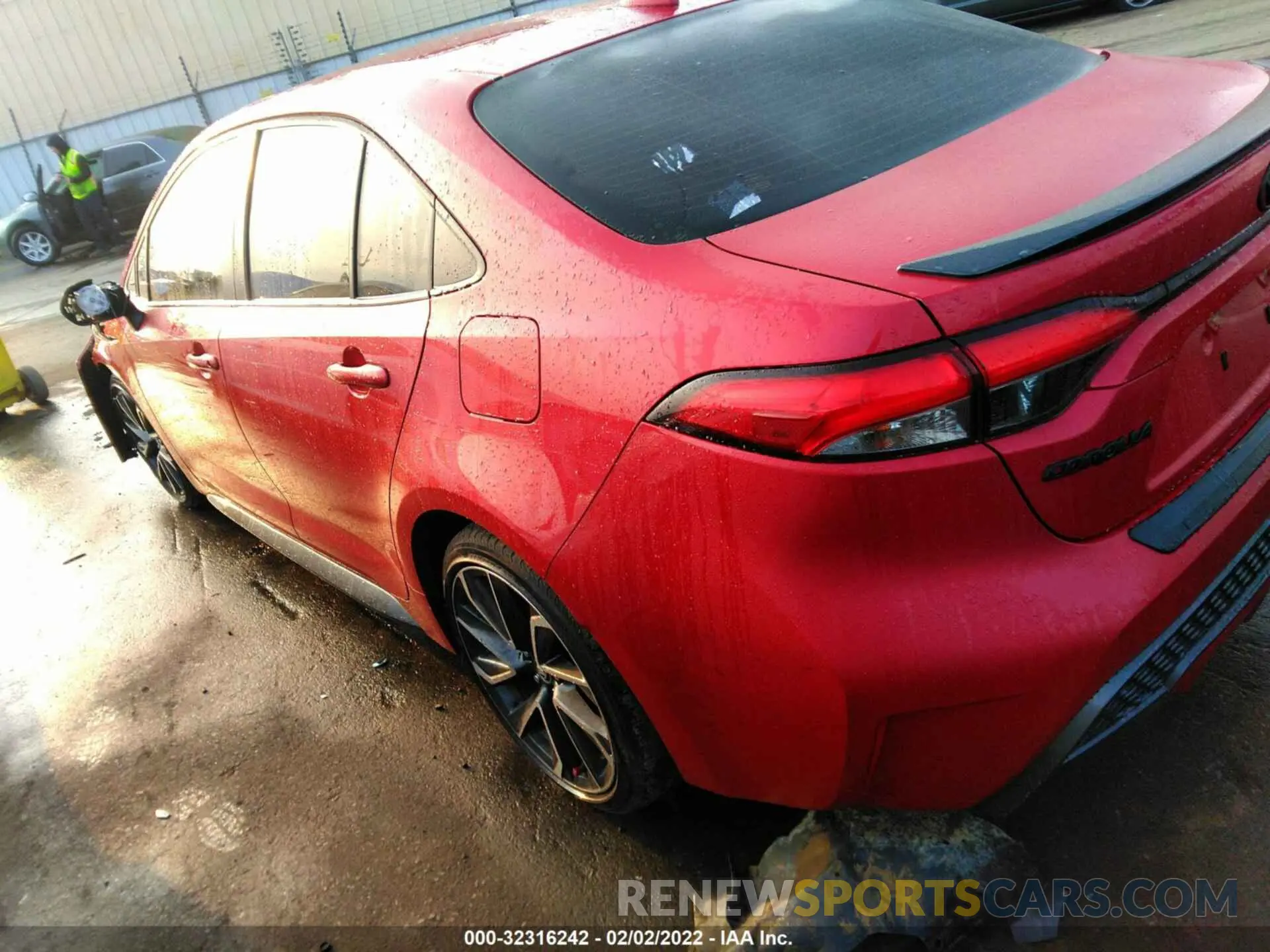 3 fotografías del automóvil dañado JTDT4MCE1MJ057887 TOYOTA COROLLA 2021