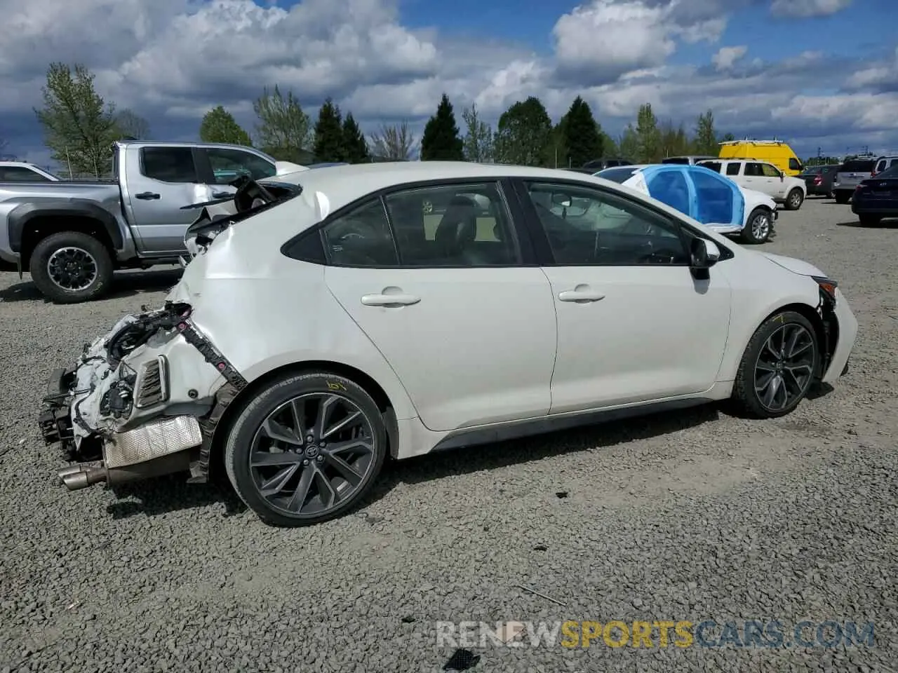 3 fotografías del automóvil dañado JTDT4MCE4MJ058791 TOYOTA COROLLA 2021