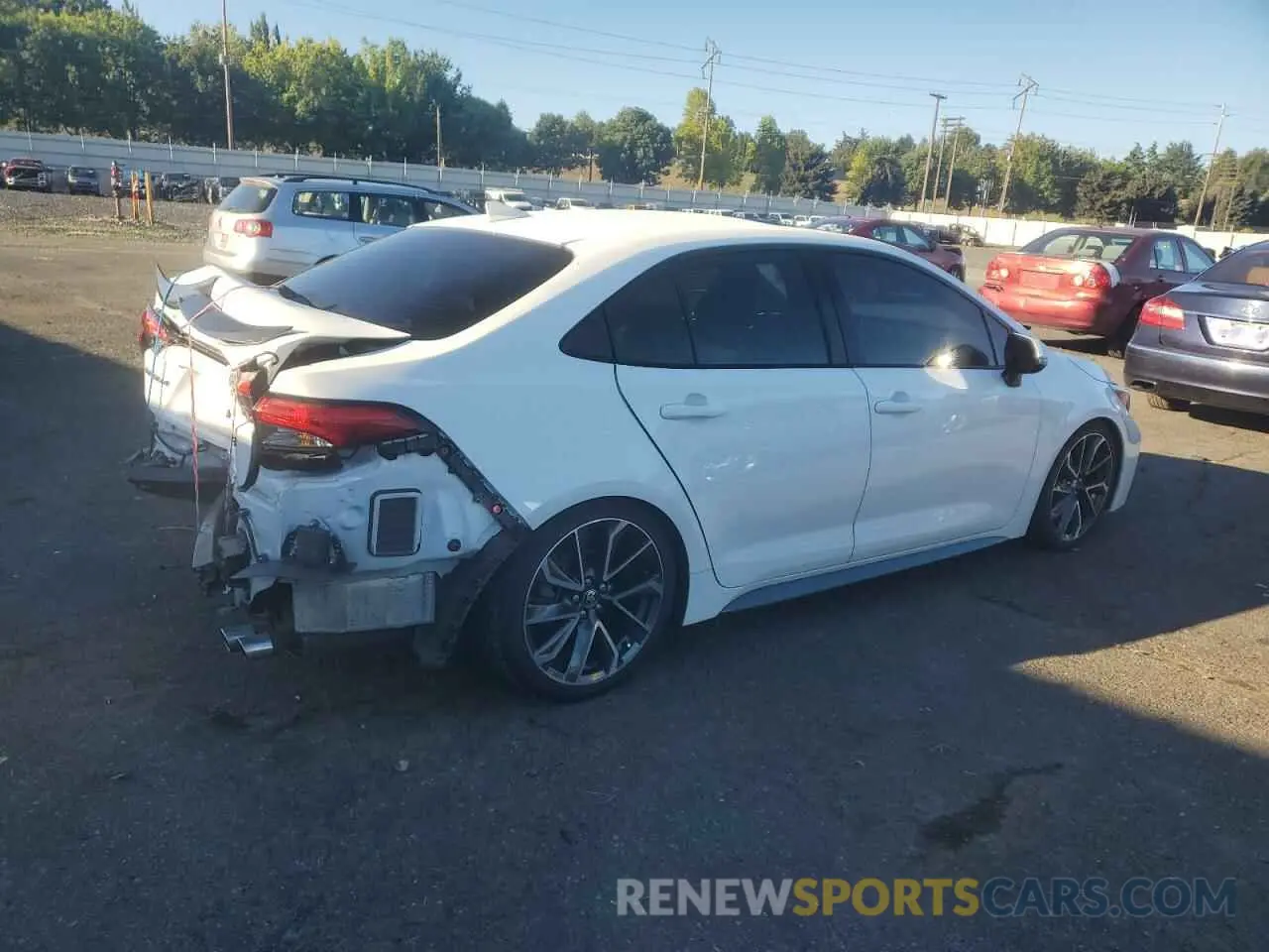 3 fotografías del automóvil dañado JTDT4MCE4MJ066969 TOYOTA COROLLA 2021