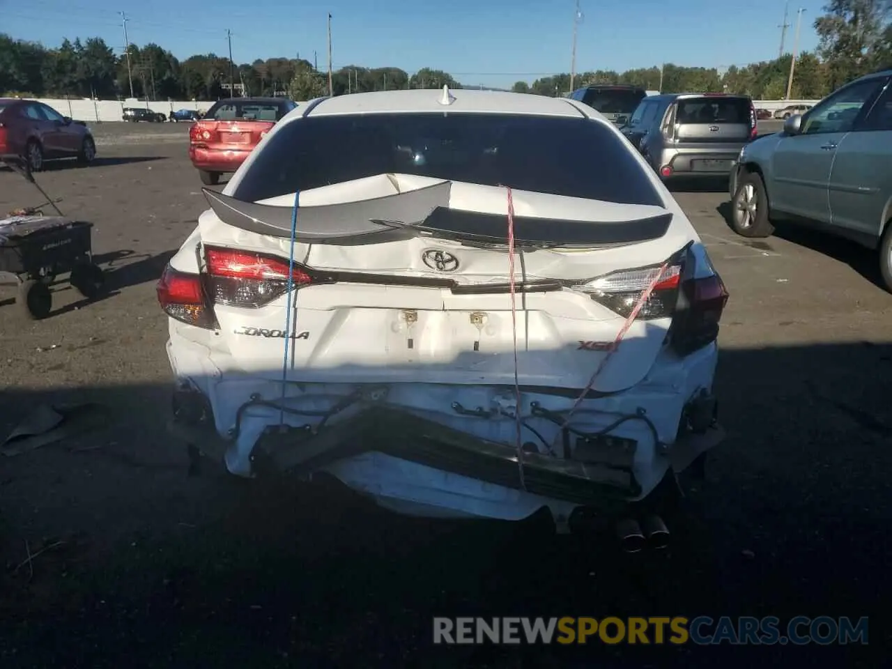 6 fotografías del automóvil dañado JTDT4MCE4MJ066969 TOYOTA COROLLA 2021