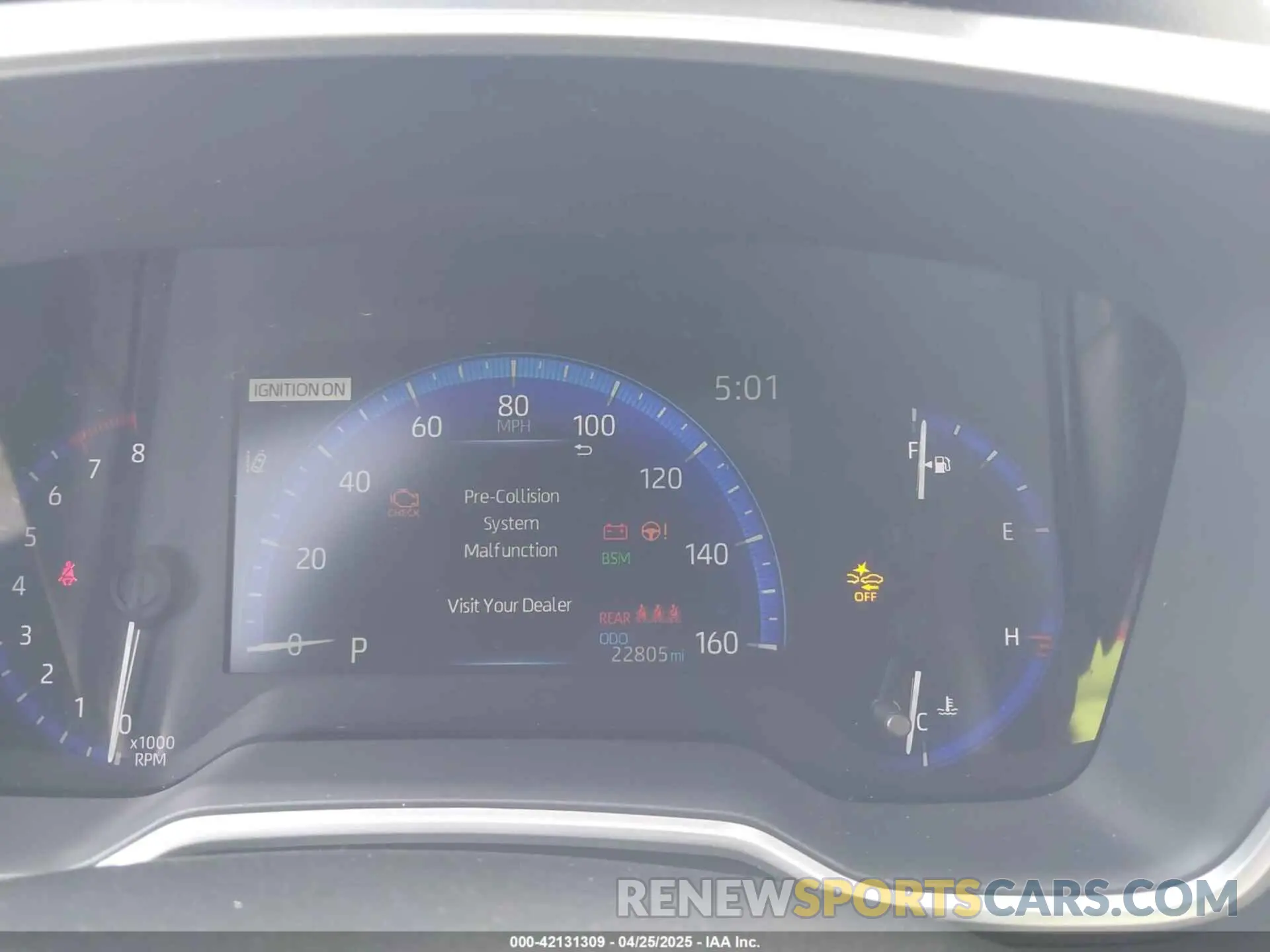7 fotografías del automóvil dañado JTDT4MCE9MJ073030 TOYOTA COROLLA 2021