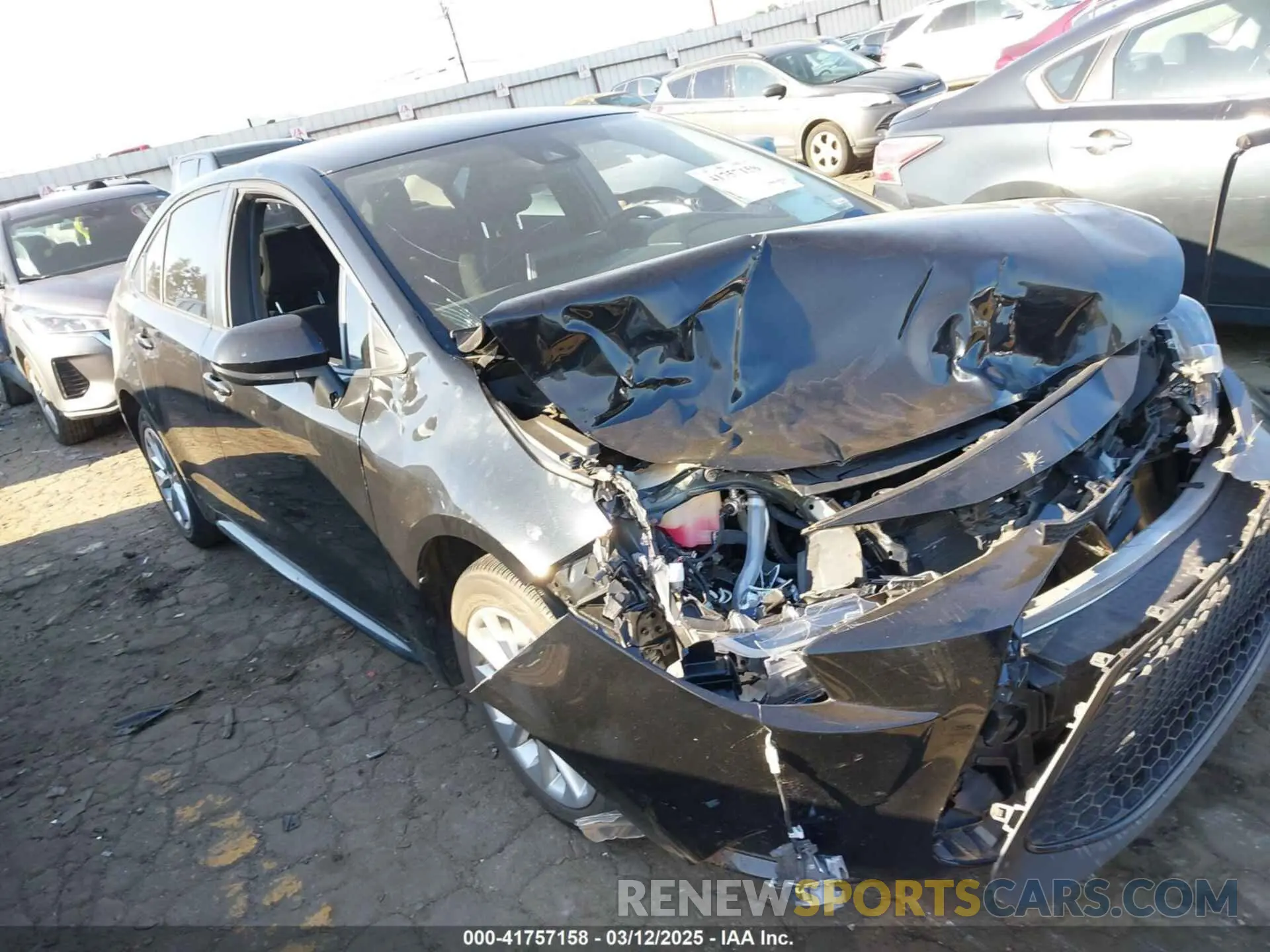 1 fotografías del automóvil dañado JTDVPMAE2MJ123219 TOYOTA COROLLA 2021