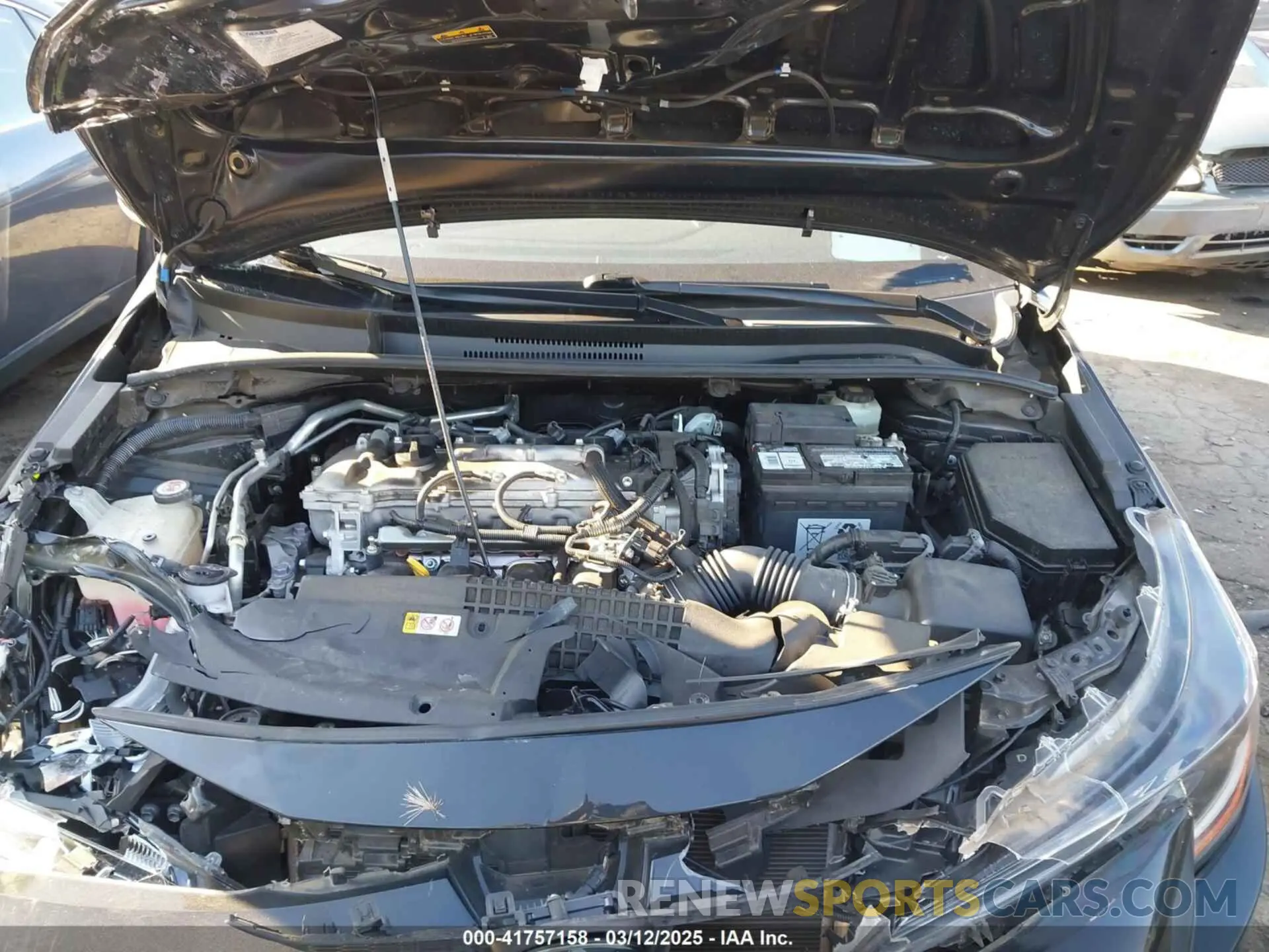 10 fotografías del automóvil dañado JTDVPMAE2MJ123219 TOYOTA COROLLA 2021