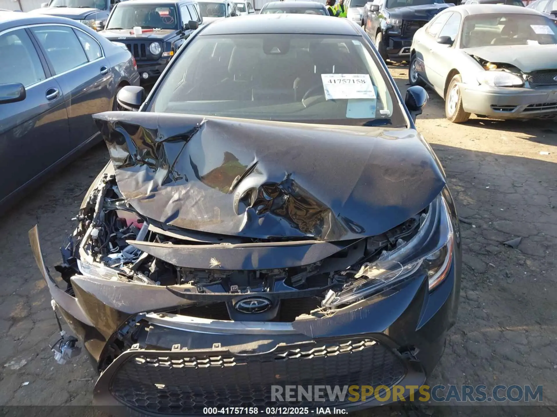 12 fotografías del automóvil dañado JTDVPMAE2MJ123219 TOYOTA COROLLA 2021