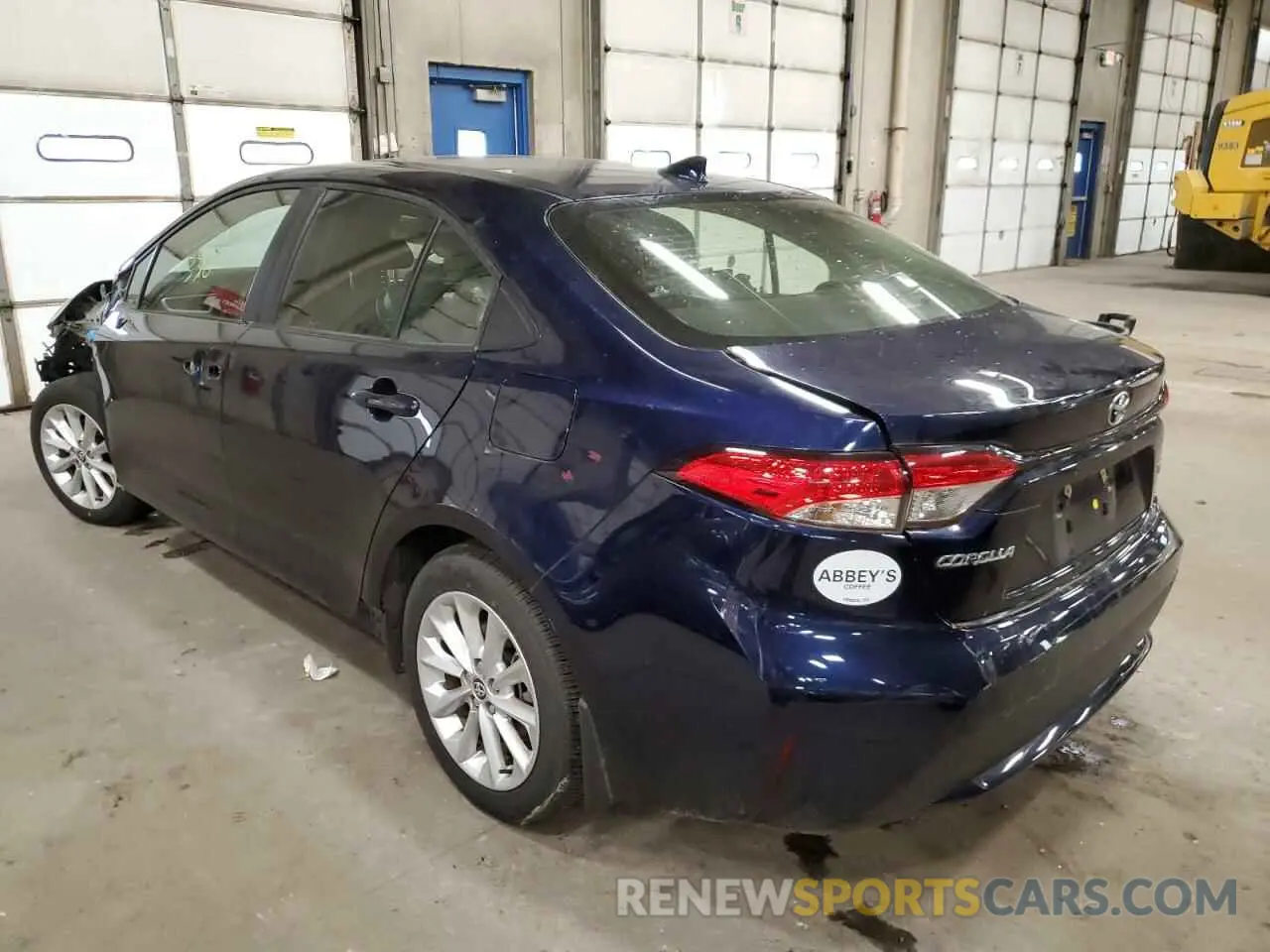 3 fotografías del automóvil dañado JTDVPMAE2MJ133605 TOYOTA COROLLA 2021