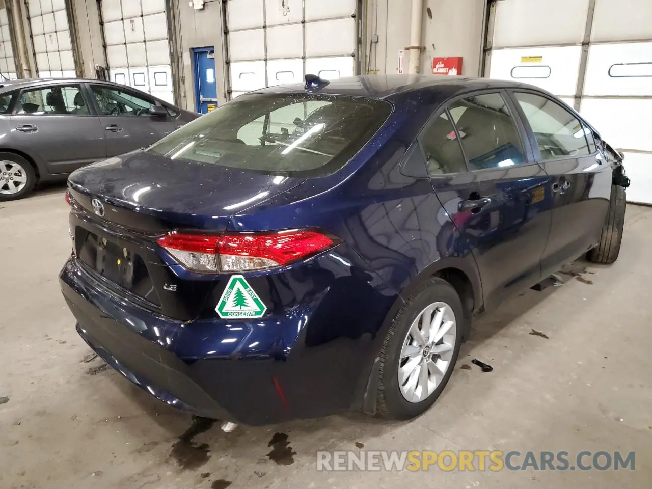 4 fotografías del automóvil dañado JTDVPMAE2MJ133605 TOYOTA COROLLA 2021