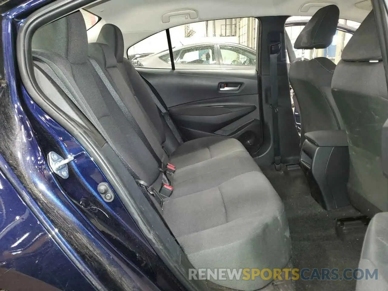 6 fotografías del automóvil dañado JTDVPMAE2MJ133605 TOYOTA COROLLA 2021